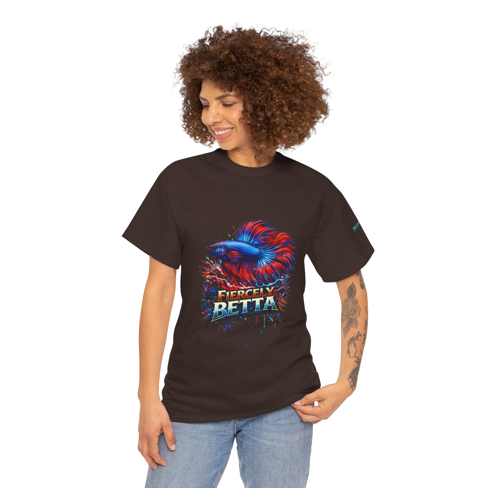 Betta Fish T-Shirt — Fiercely Betta Colorful Aquarium Fish Tee