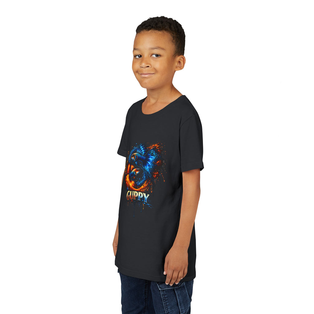 Fire & Ice Guppy – Youth "Neon Flare" Premium Tee