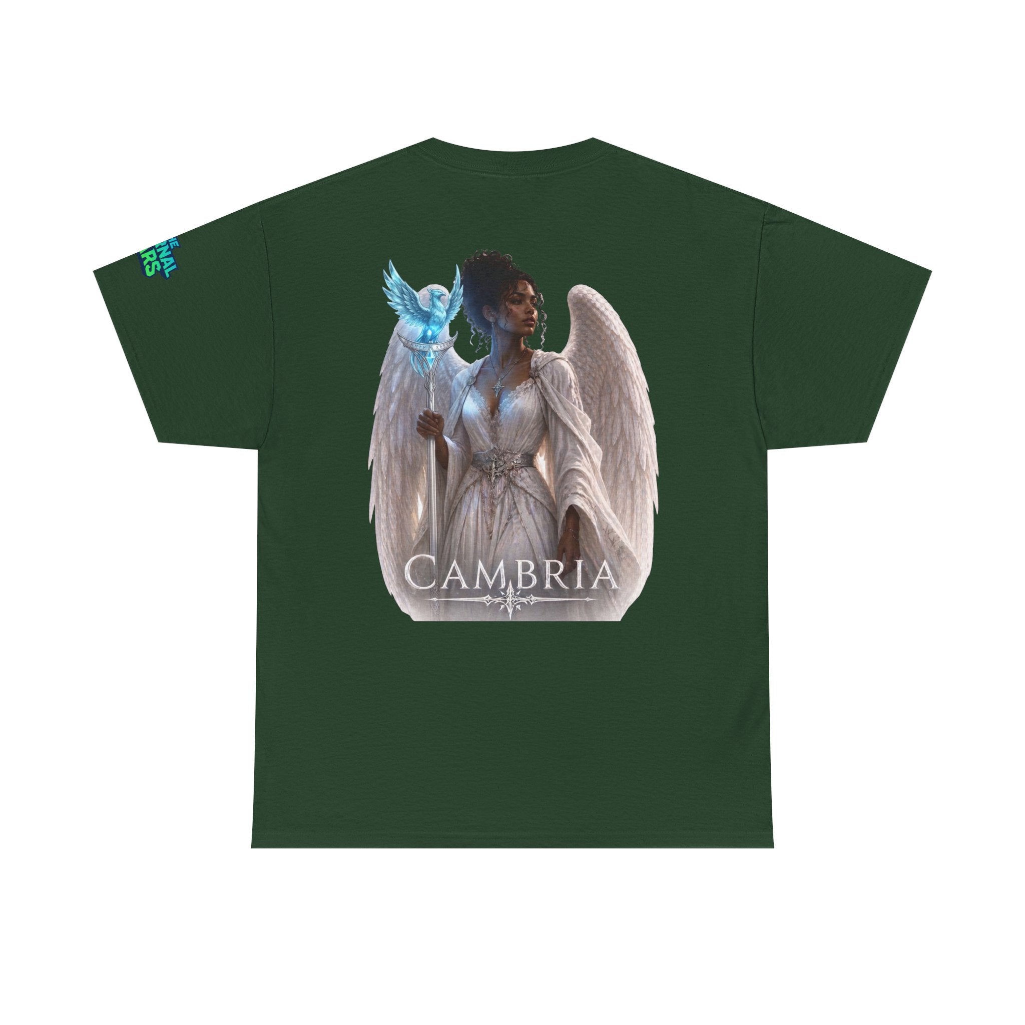 The Eternal Wars Graphic Tee – "Cambria" Winged Warrior Shirt