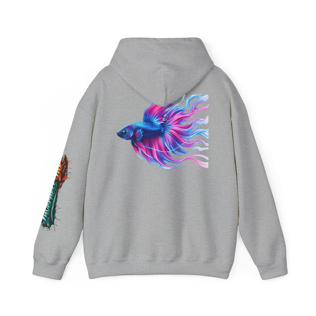 Electric Paint Betta — Artisan Series Hoodie — Inverness Ink Graphic Pullover