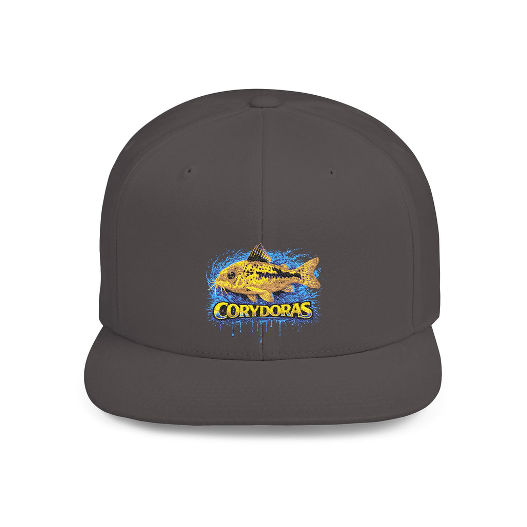 Corydoras Catfish Splash Flat Bill Snapback Hat