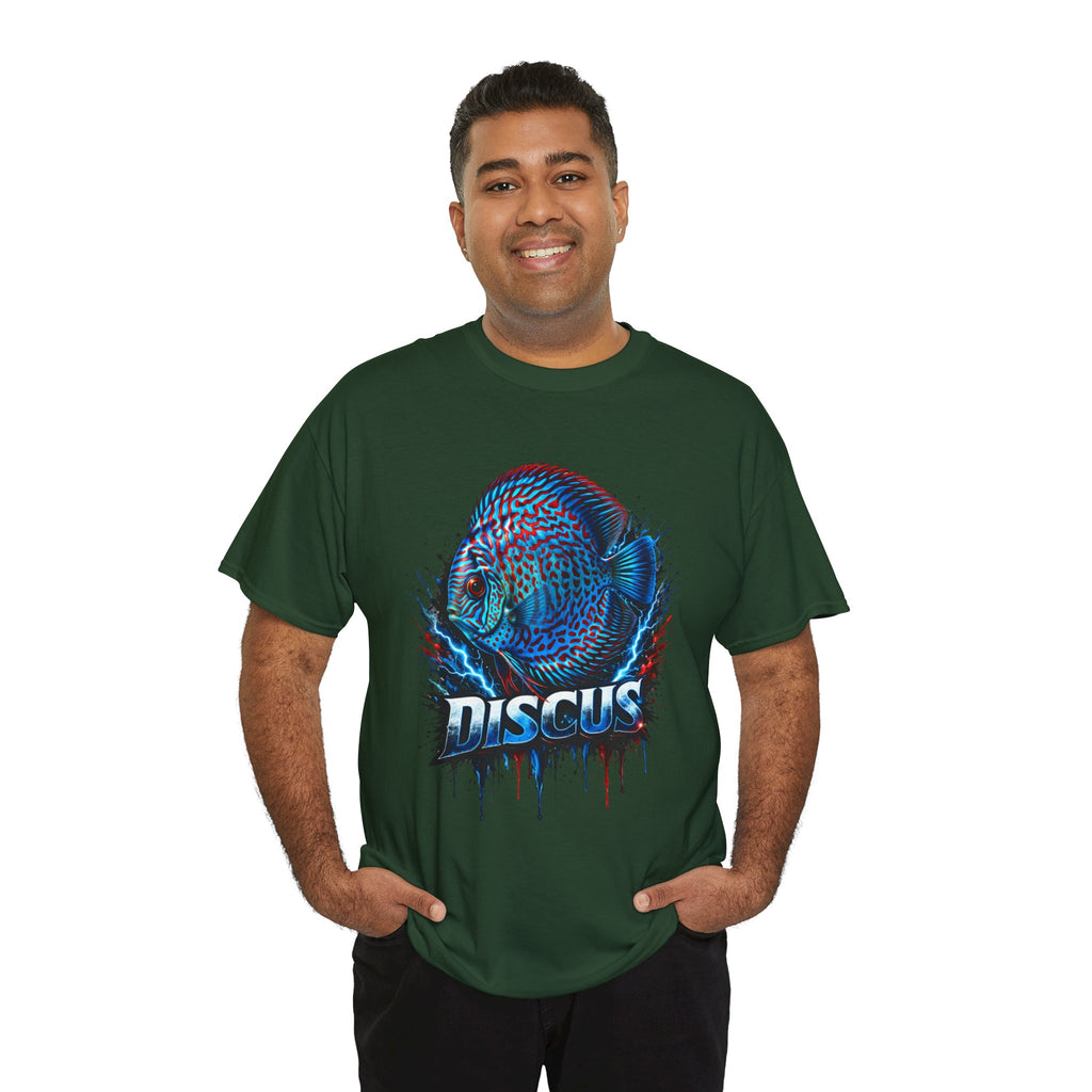 Discus Fish Graphic Tee - Vibrant Aquarium Fish Shirt