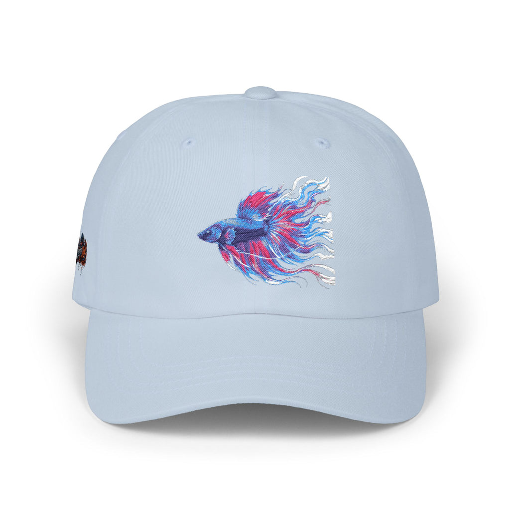 Betta Fish Dad Cap – Embroidered Color Splash Fish Baseball Hat