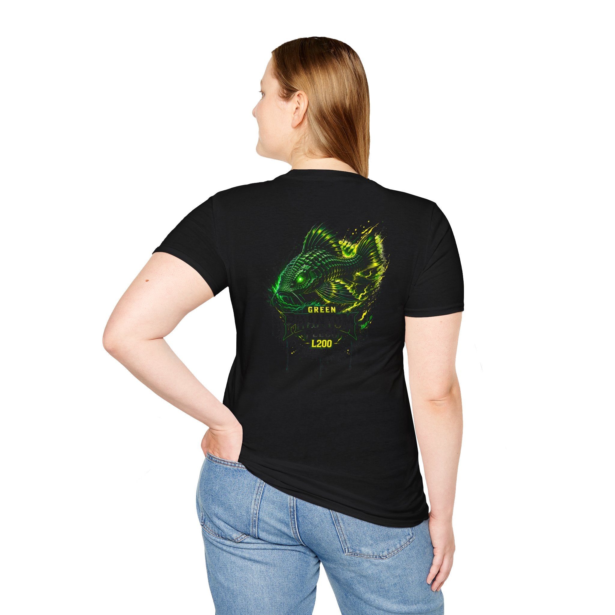 Green Phantom Pleco Tee — Graphic Fish Aquarium Shirt