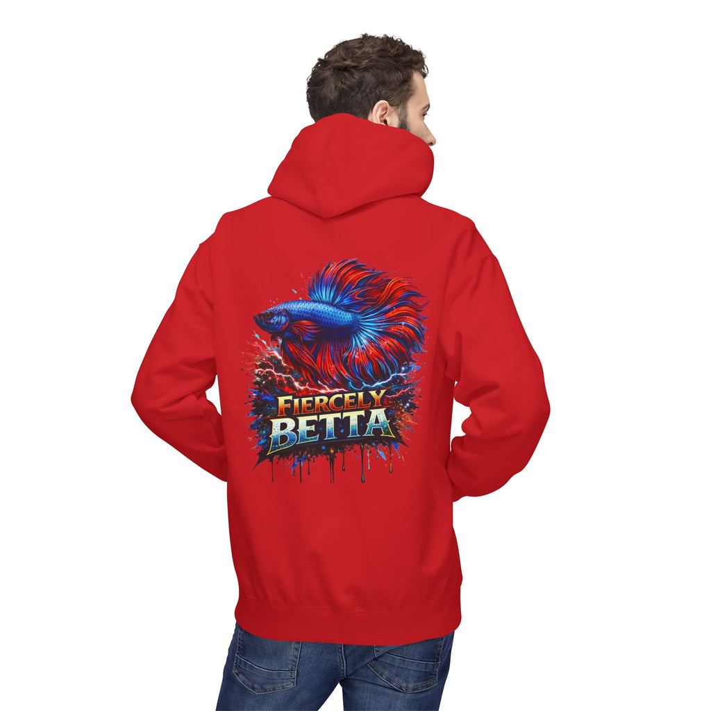 Fiercely Betta Hoodie – Colorful Betta Fish Graphic Pullover