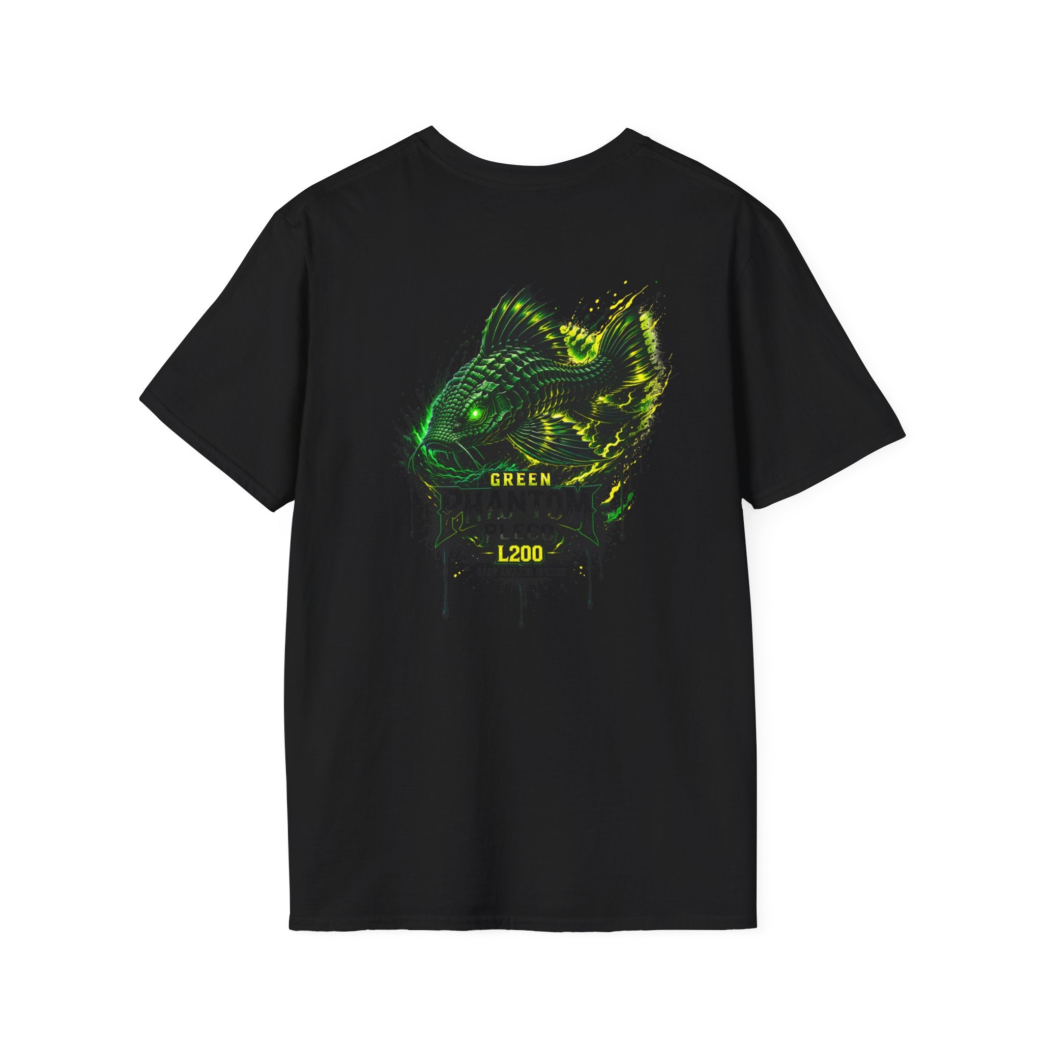 Green Phantom Pleco Tee — Graphic Fish Aquarium Shirt