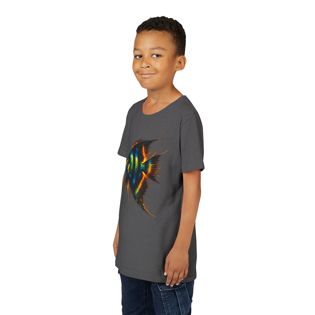 Angelfish Youth Tee – Colorful Aquarium Fish Graphic Shirt for Kids
