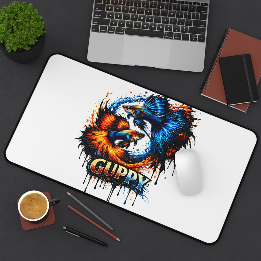 Fire & Ice Guppy – Premium "Infinite Flow" Desk Mat