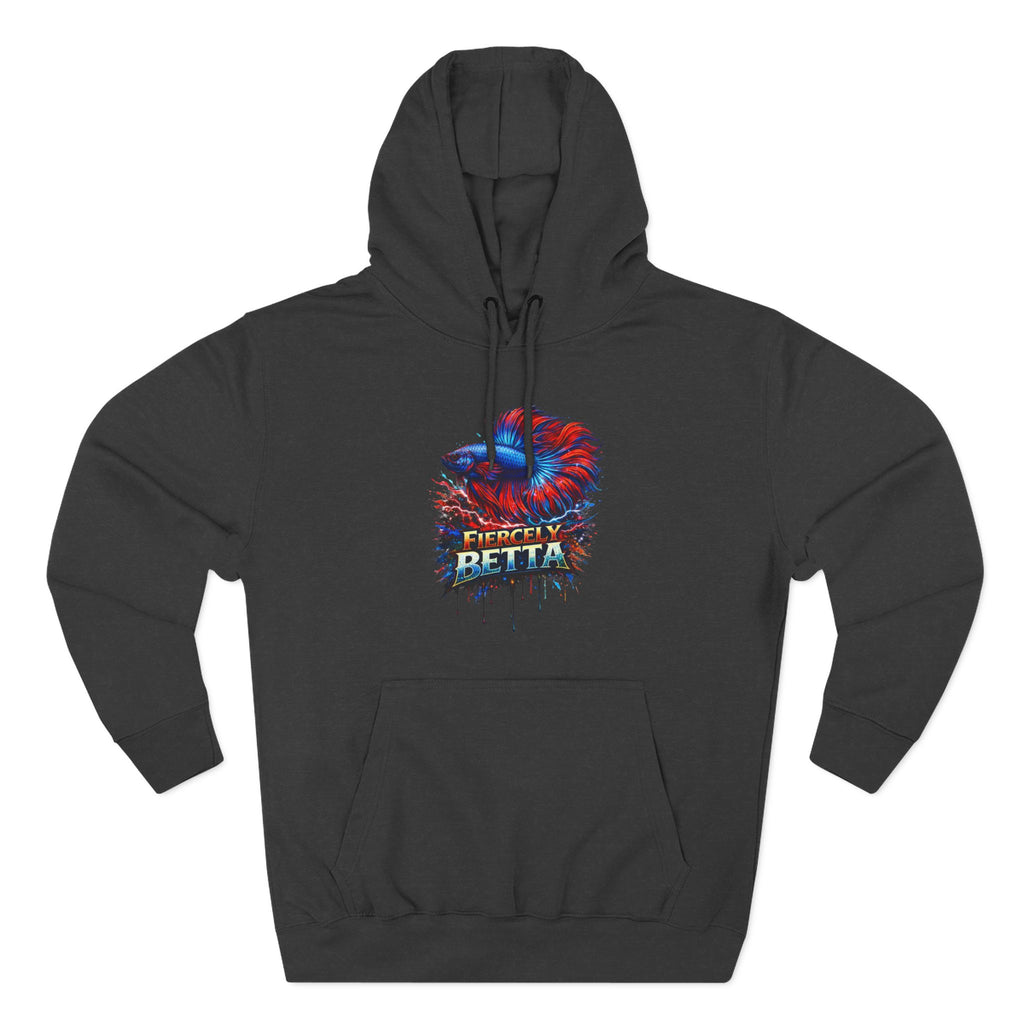 Fiercely Betta – Premium "Neon Flare" 3-End Fleece Hoodie