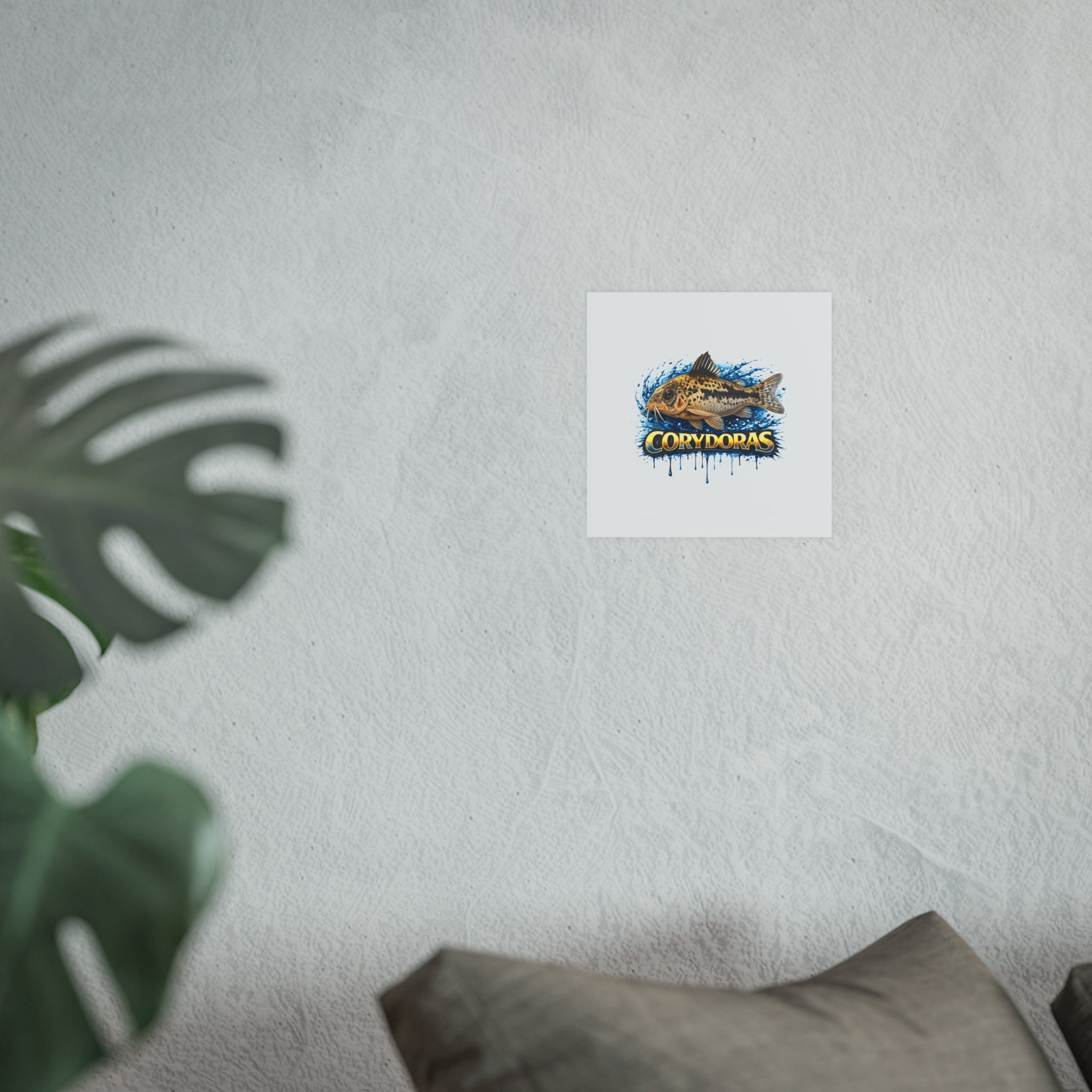 Corydoras Fish Poster — Decorative Aquarium Art Print (Satin/Matte)