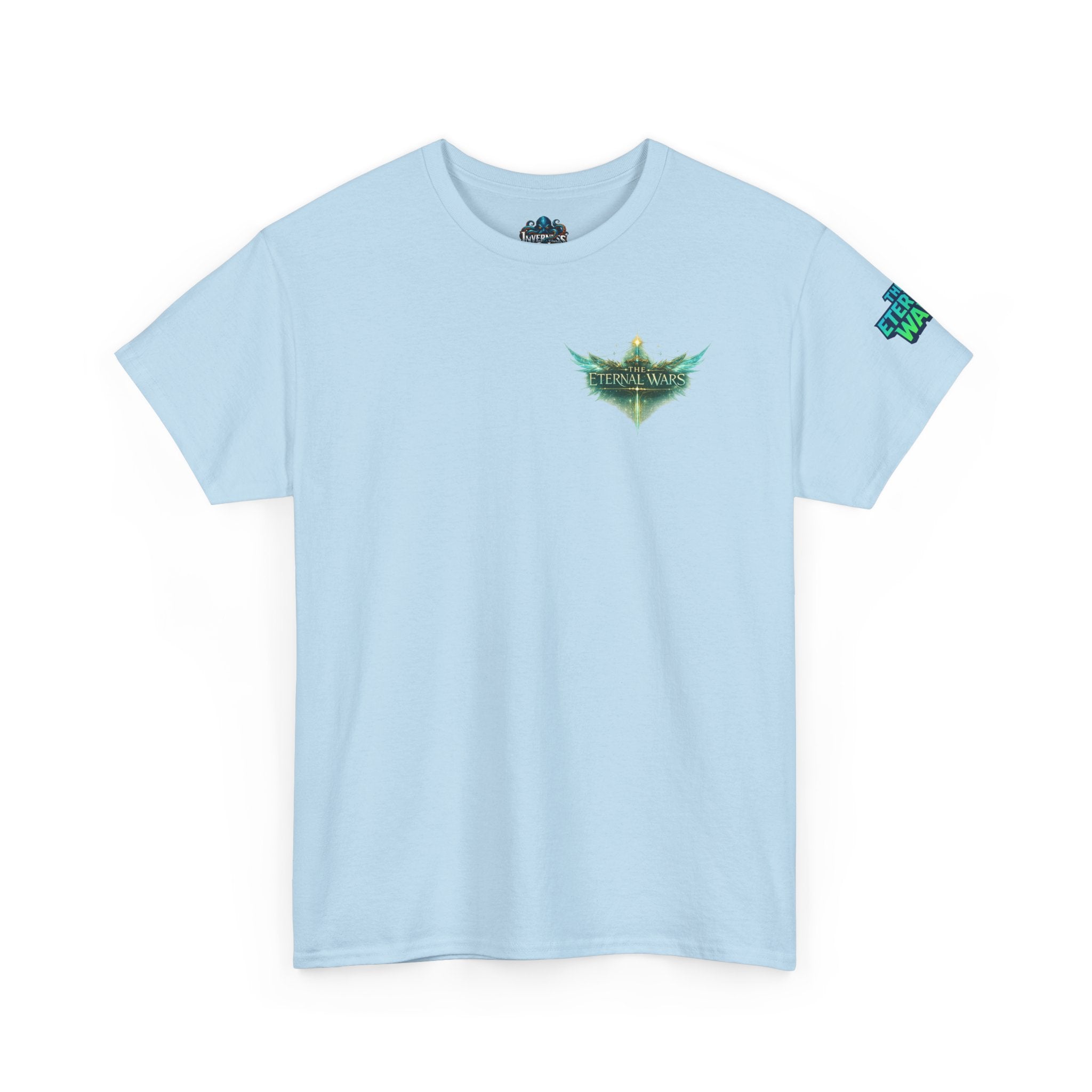 T-Shirt — Nature Warrior Graphic Tee with Man and Dog Illustration