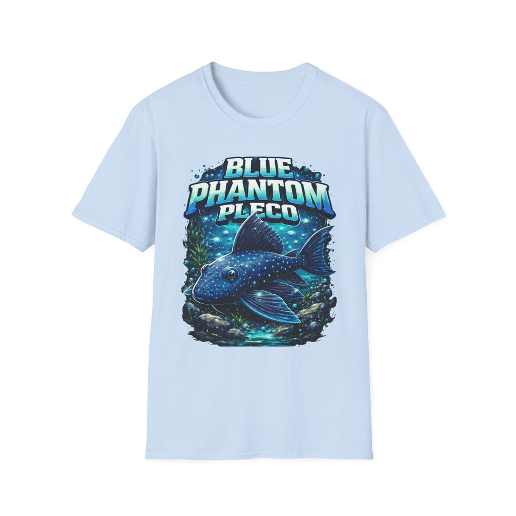 Blue Phantom Pleco T-Shirt — Graphic Aquarium Fish Tee