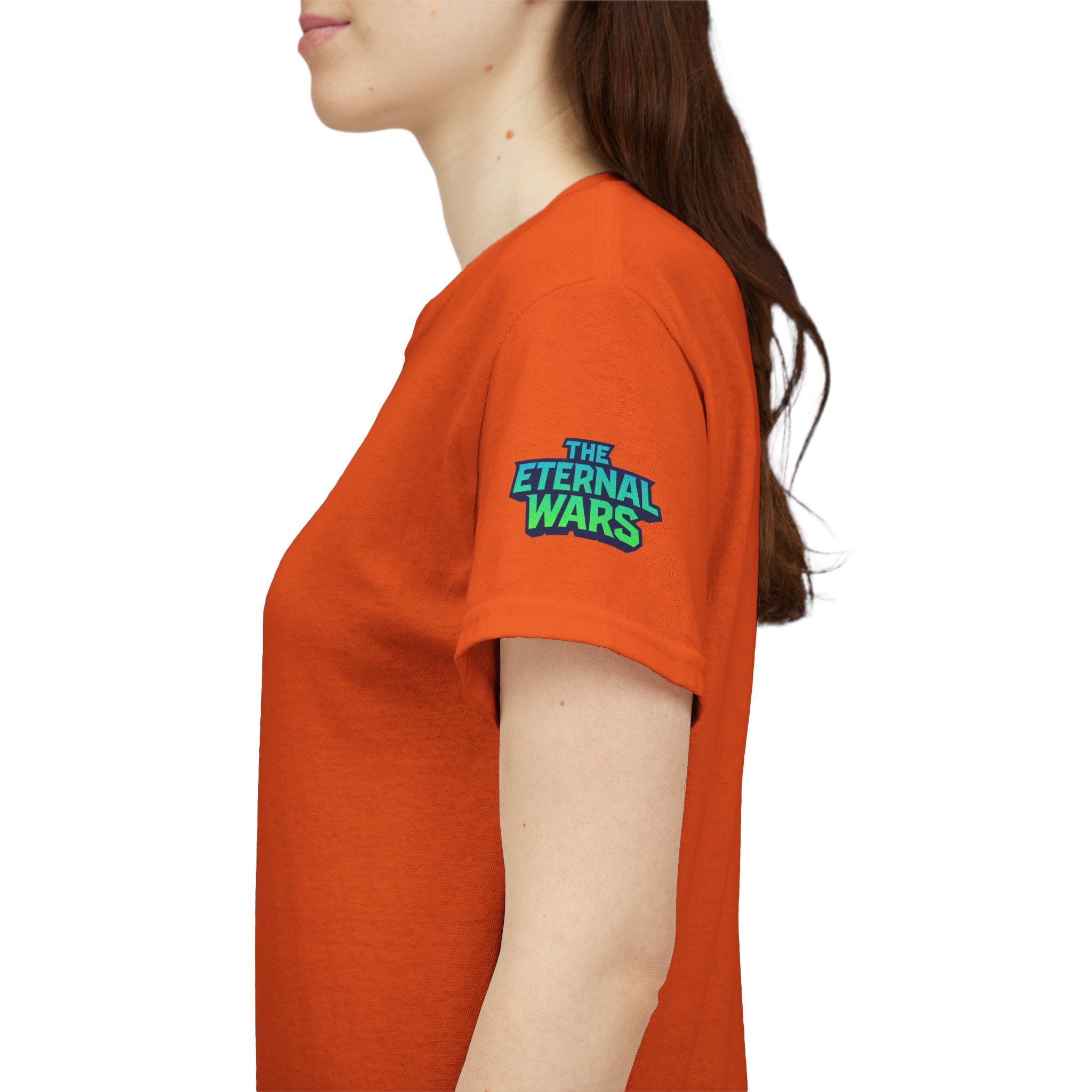 T-Shirt — Nature Warrior Graphic Tee with Man and Dog Illustration
