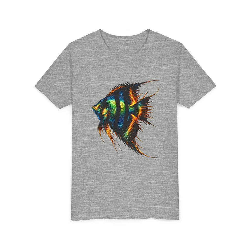 Angelfish Youth Tee – Colorful Aquarium Fish Graphic Shirt for Kids