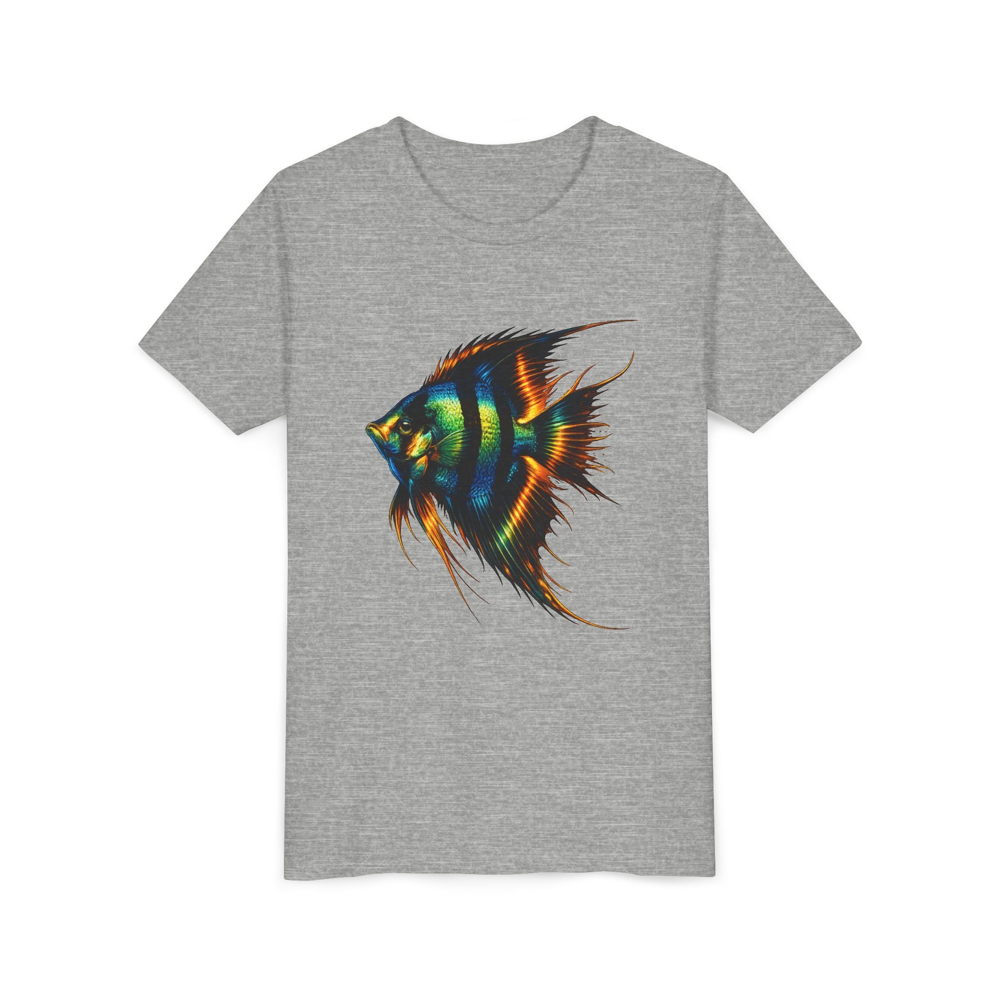 Angelfish Youth Tee – Colorful Aquarium Fish Graphic Shirt for Kids