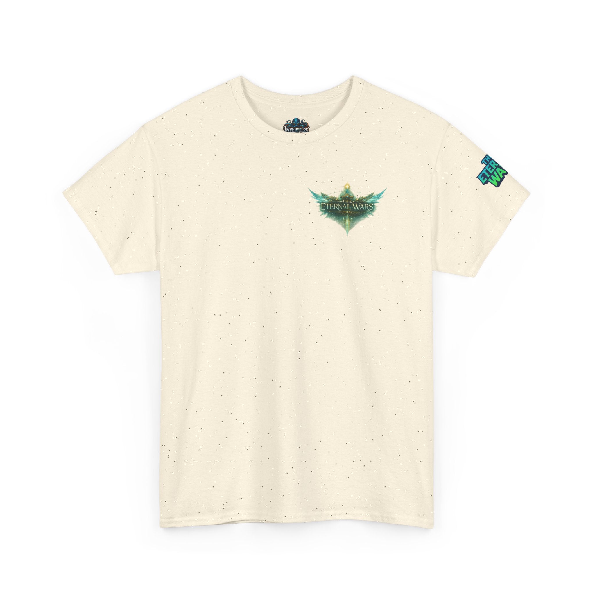 T-Shirt — Nature Warrior Graphic Tee with Man and Dog Illustration