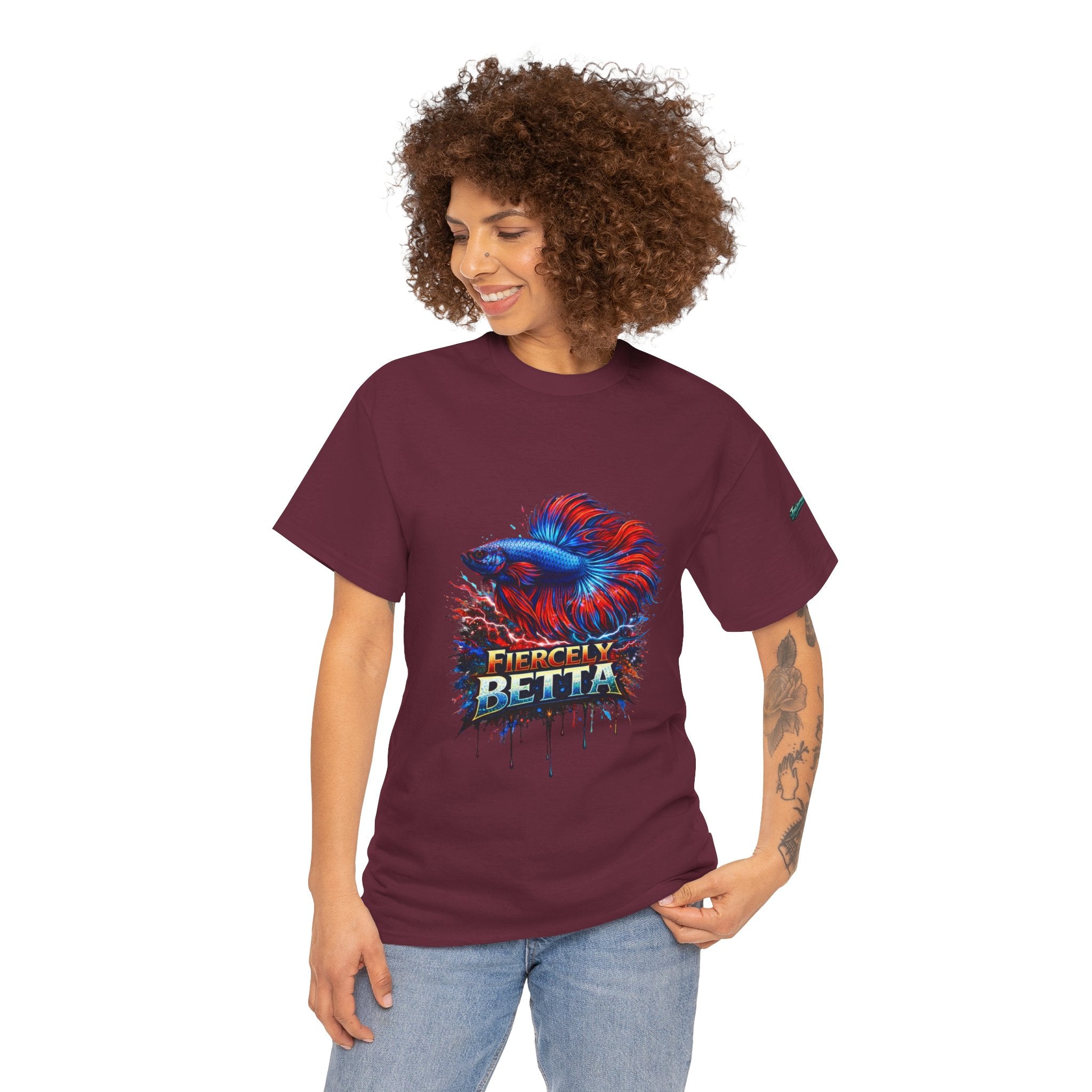 Betta Fish T-Shirt — Fiercely Betta Colorful Aquarium Fish Tee