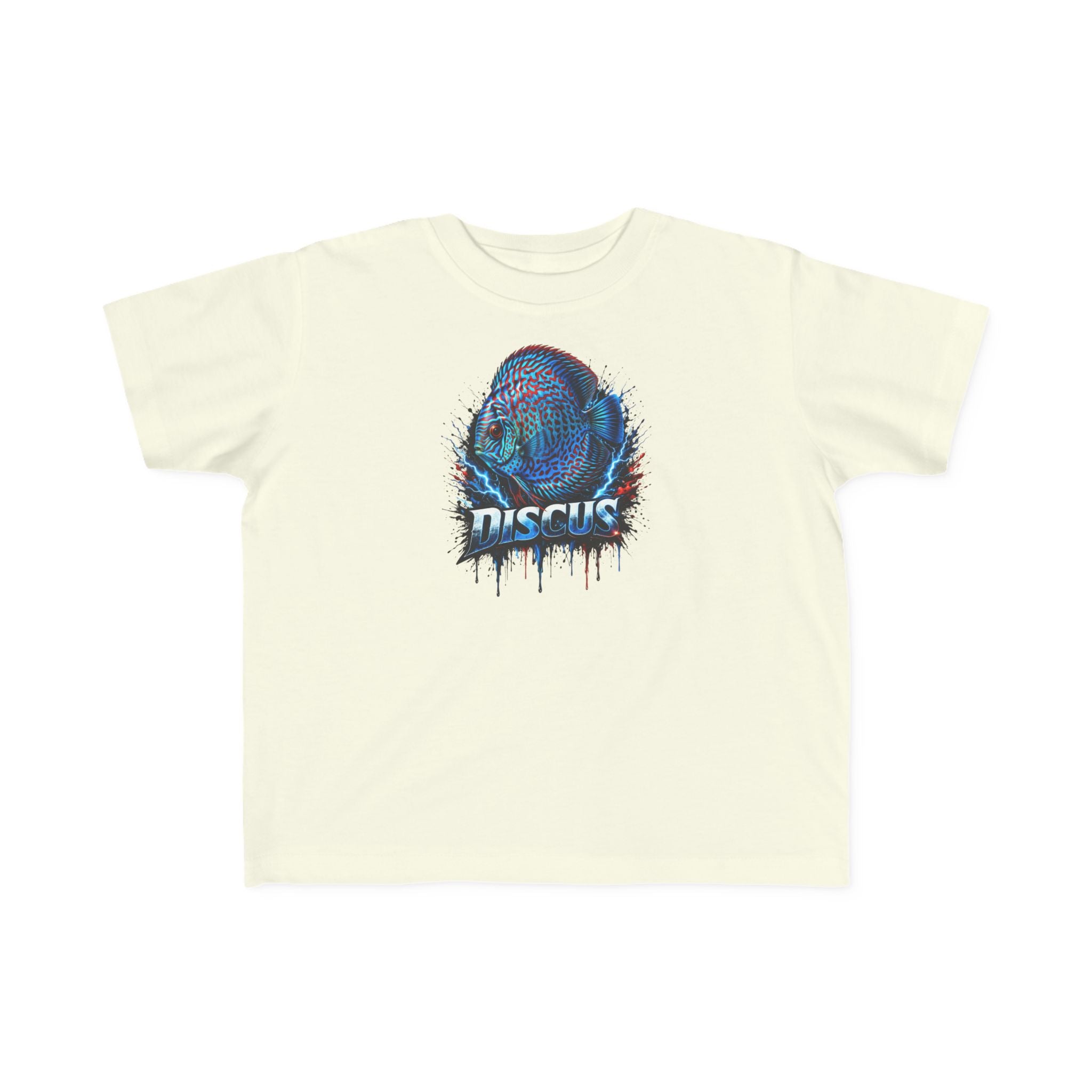 Discus Fish Toddler Tee — Colorful Aquarium Graphic Shirt