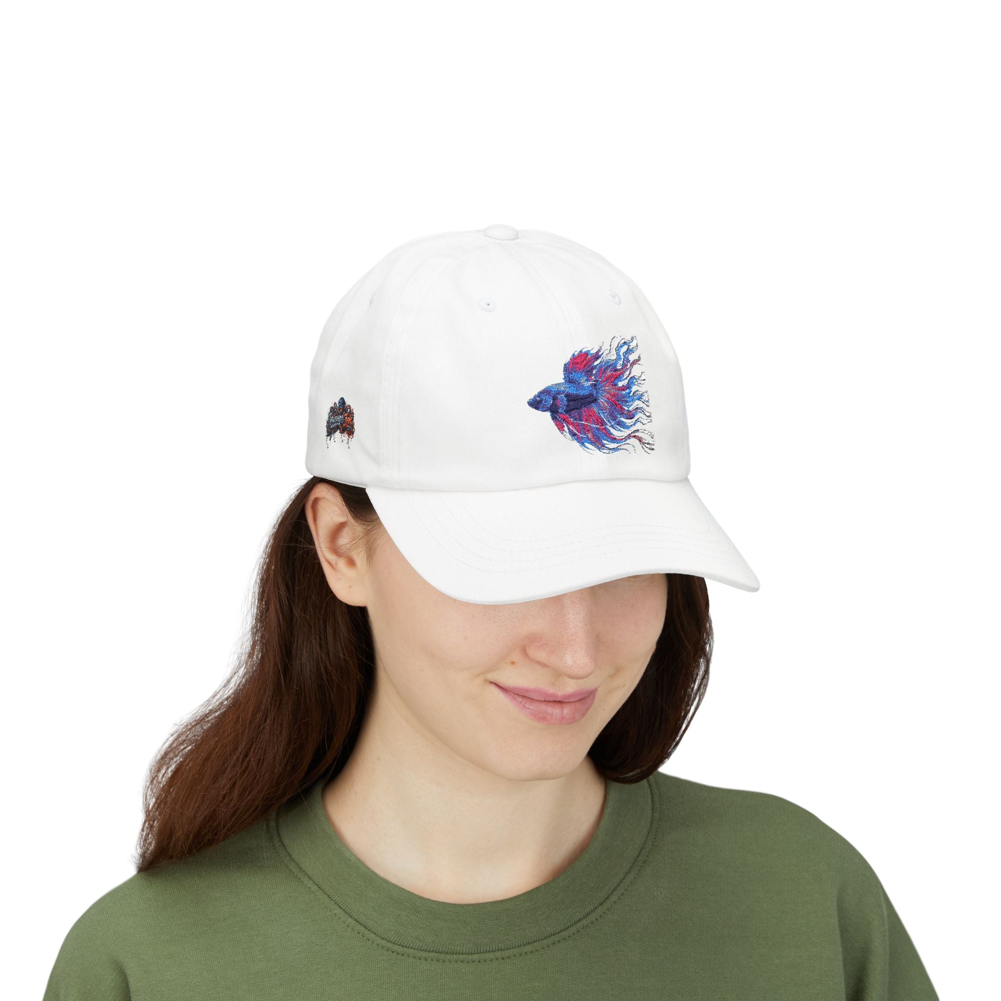 Betta Fish Dad Cap – Embroidered Color Splash Fish Baseball Hat