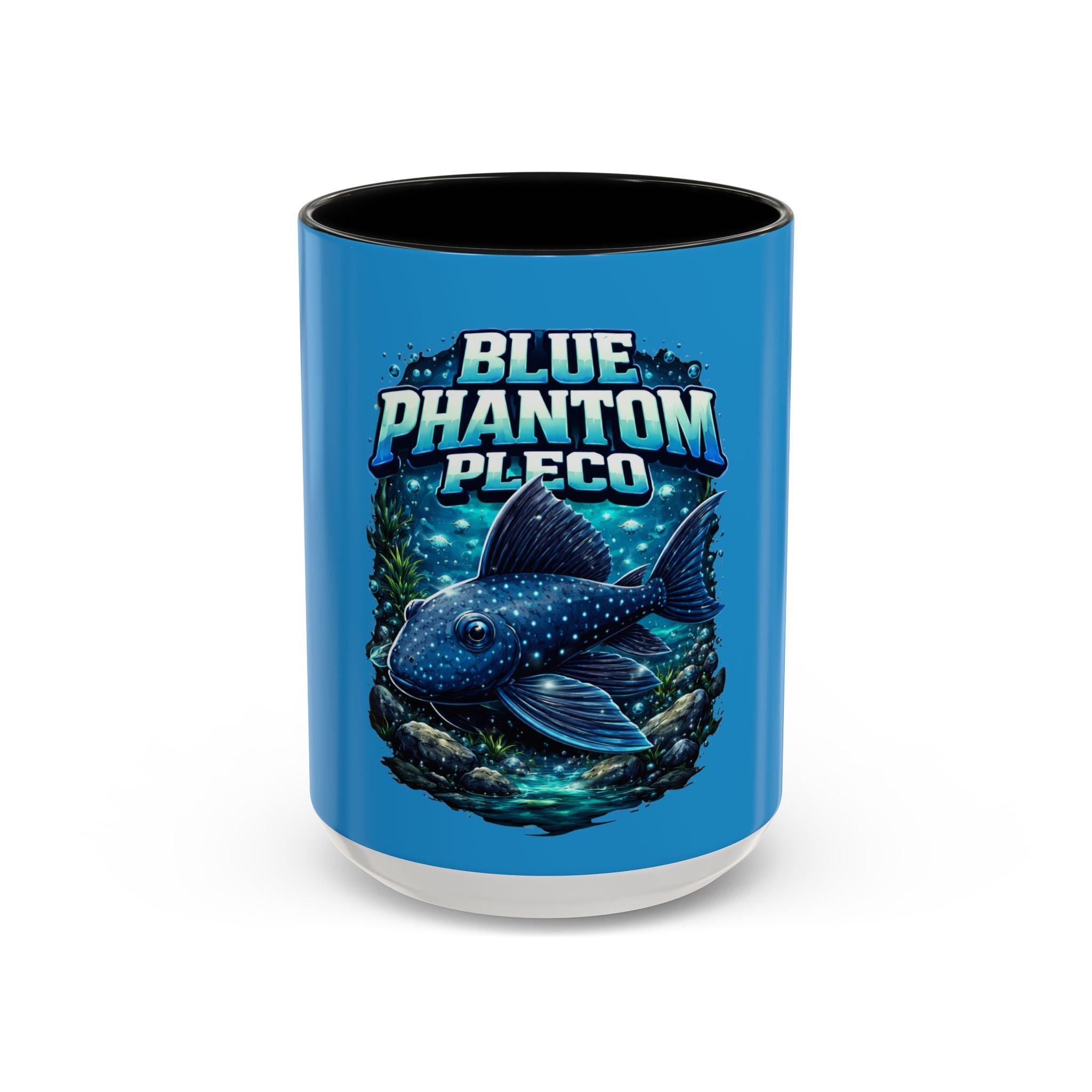 Blue Phantom Pleco Accent Coffee Mug – Aquarium Fish Lover Gift (11/15oz)