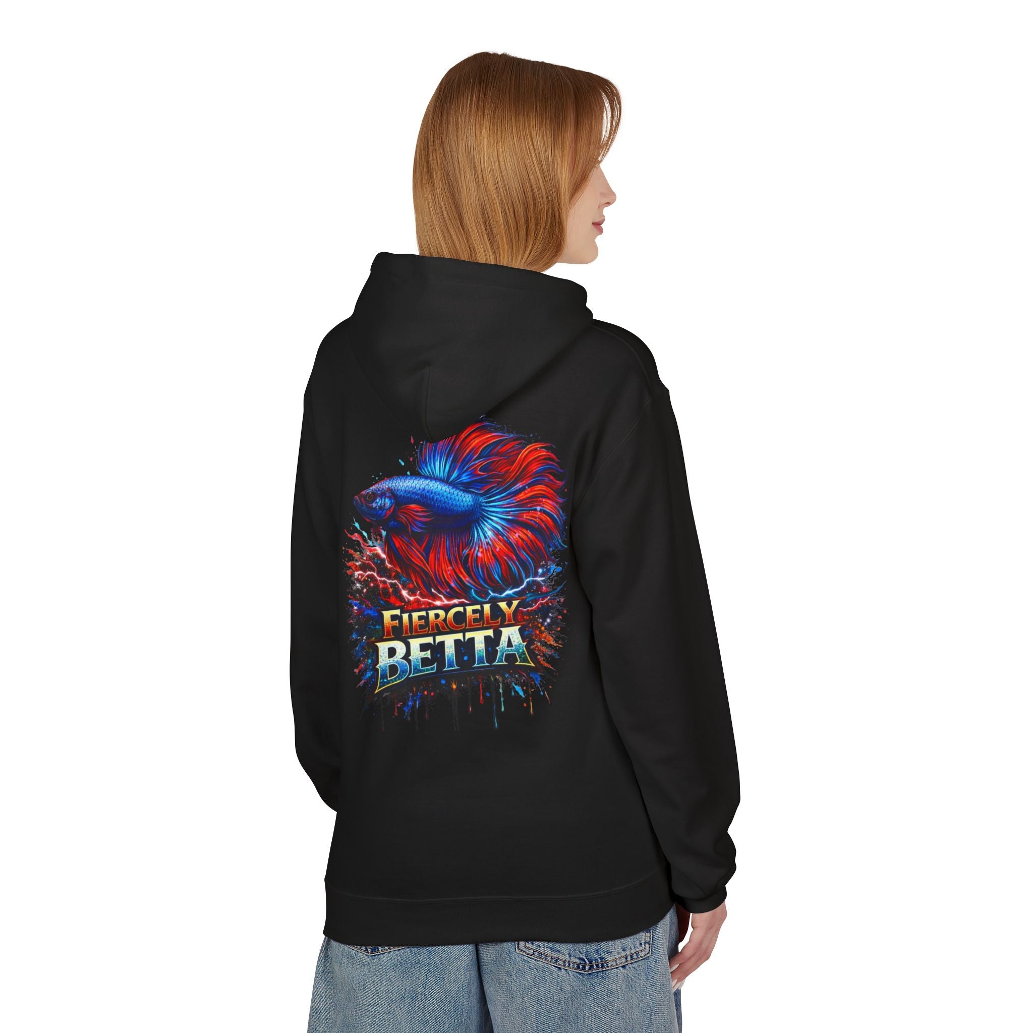 Fiercely Betta Hoodie – Colorful Betta Fish Graphic Pullover