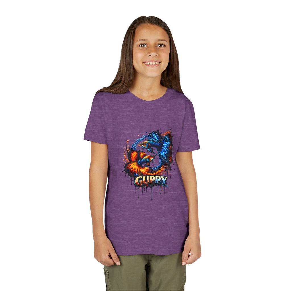 Fire & Ice Guppy – Youth "Neon Flare" Premium Tee