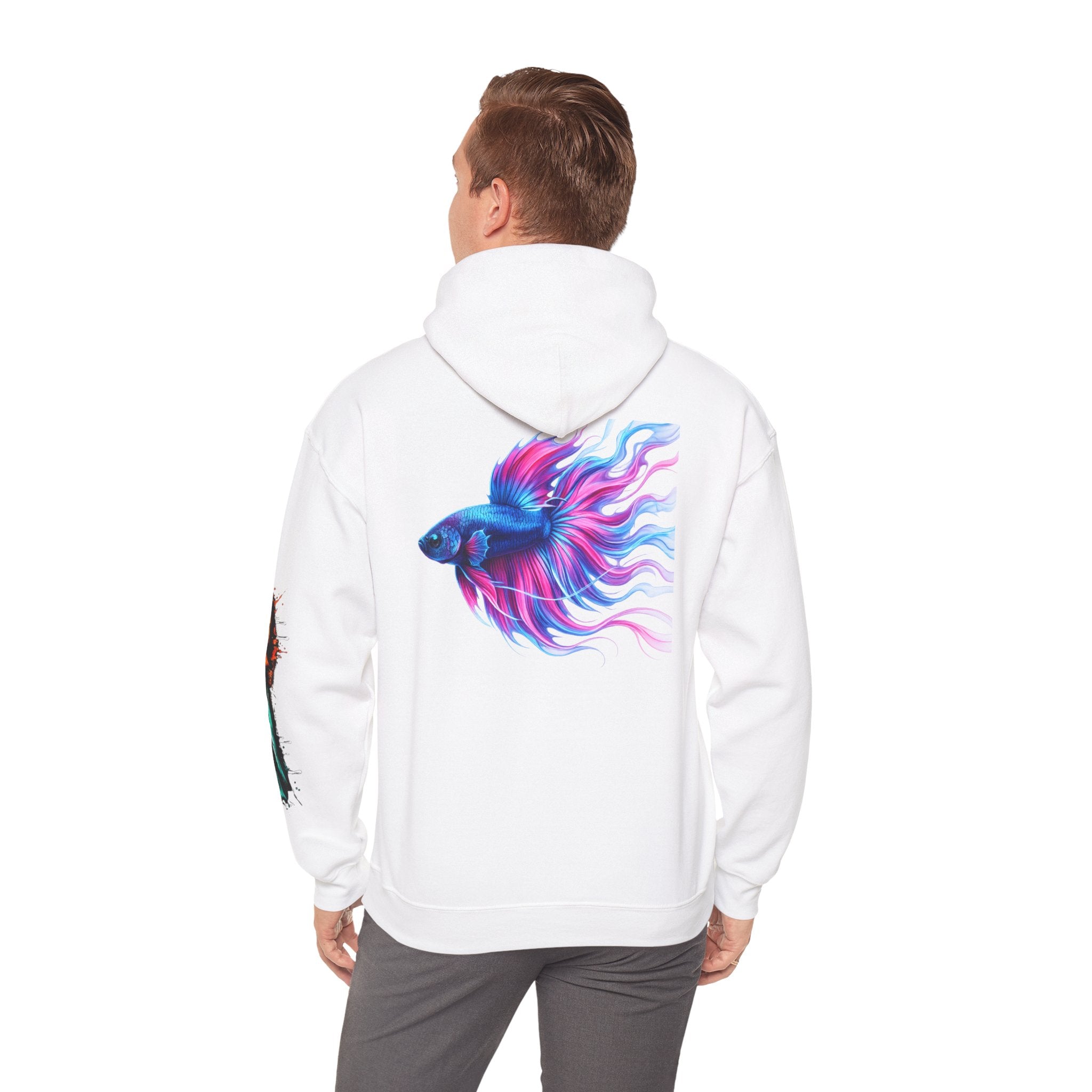 Electric Paint Betta — Artisan Series Hoodie — Inverness Ink Graphic Pullover