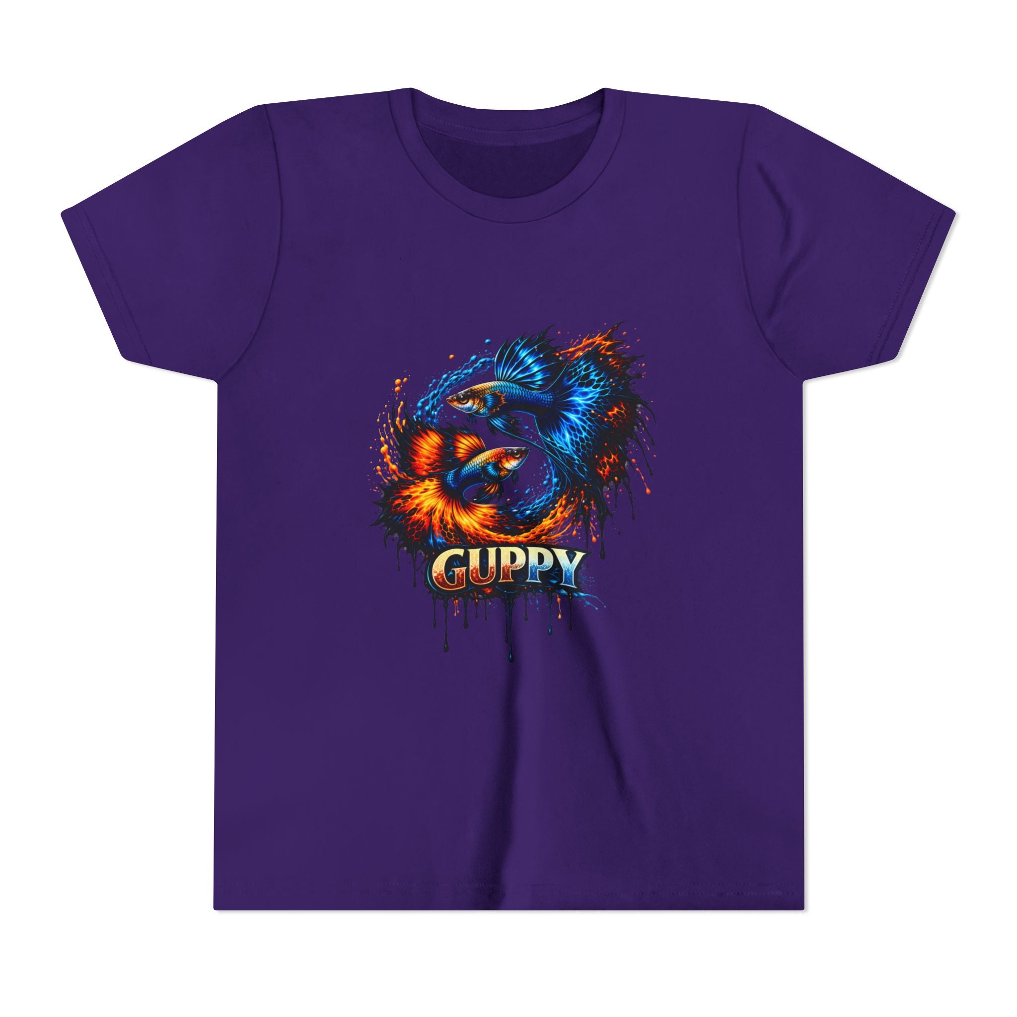 Fire & Ice Guppy – Youth "Neon Flare" Premium Tee