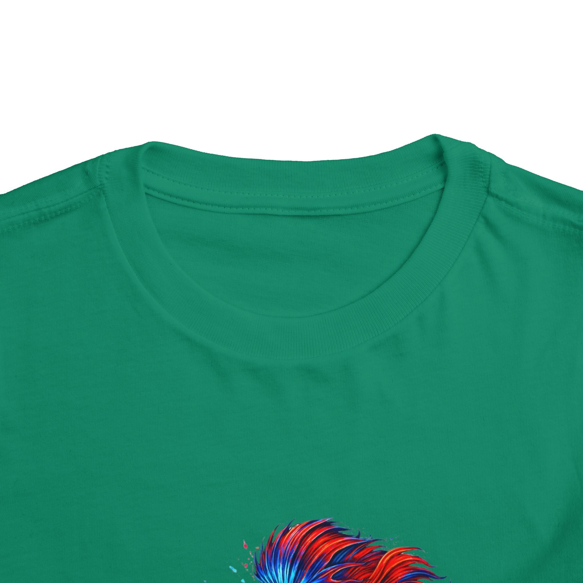 Toddler Tee - 'Fierce Betta' Colorful Betta Fish Graphic Shirt for Kids