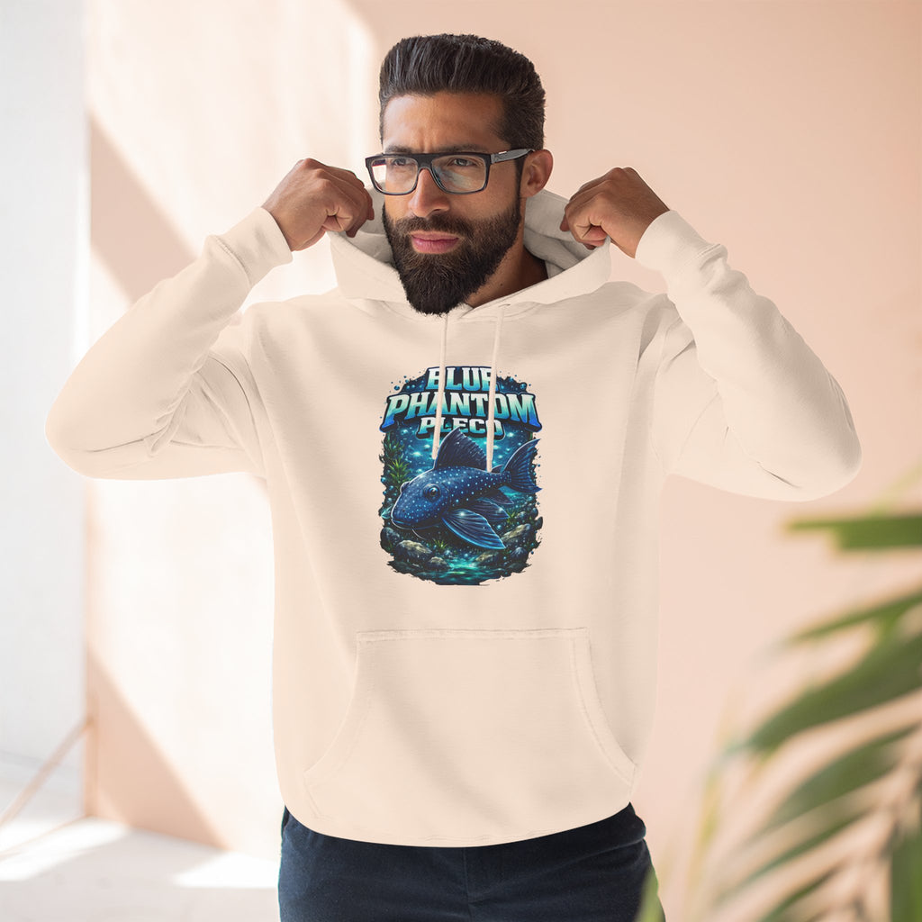 Blue Phantom Pleco L128 Hoodies | Premium Fish Keeper Streetwear | Inverness Ink