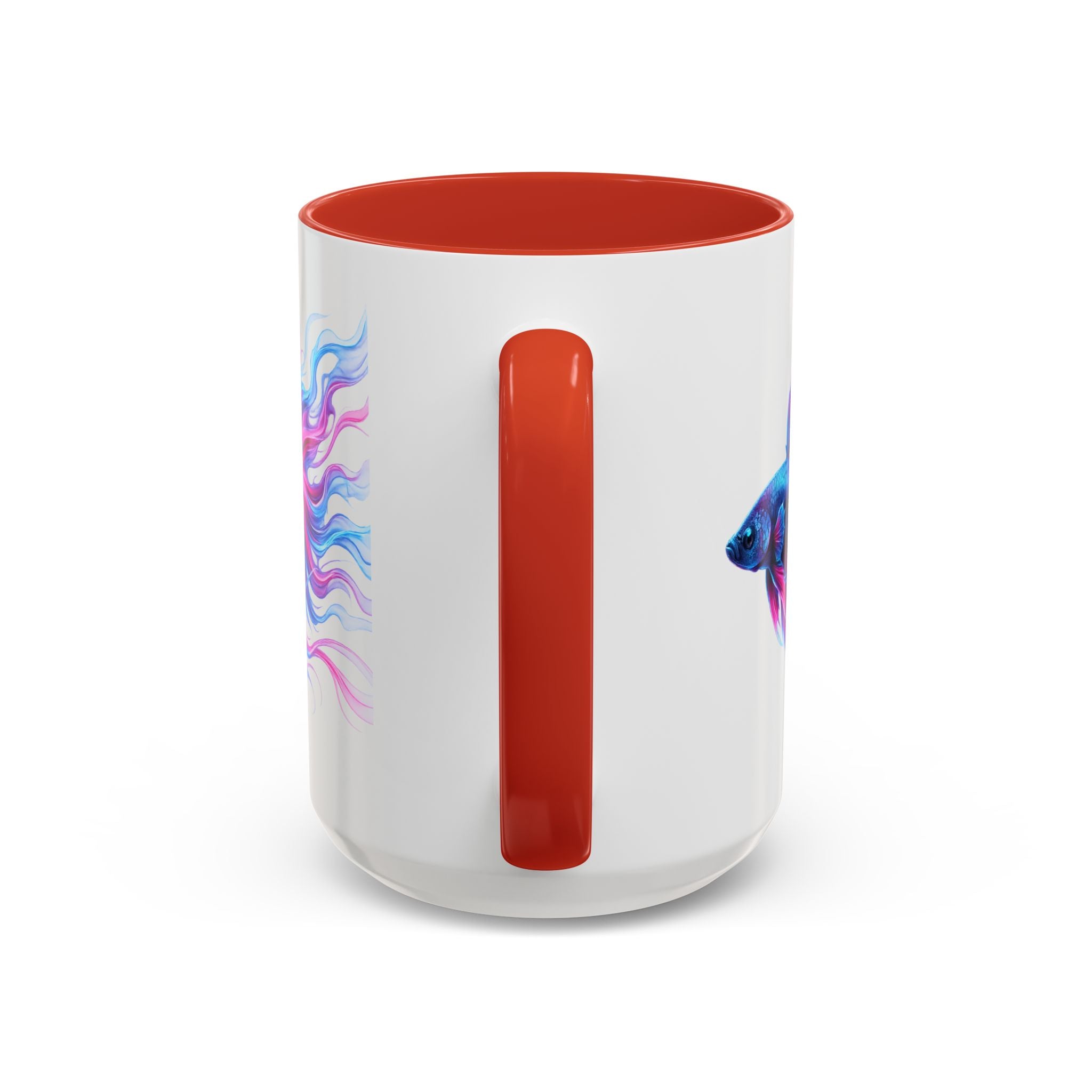 Betta Fish Accent Coffee Mug — Vibrant Neon Betta Design (11/15 oz)