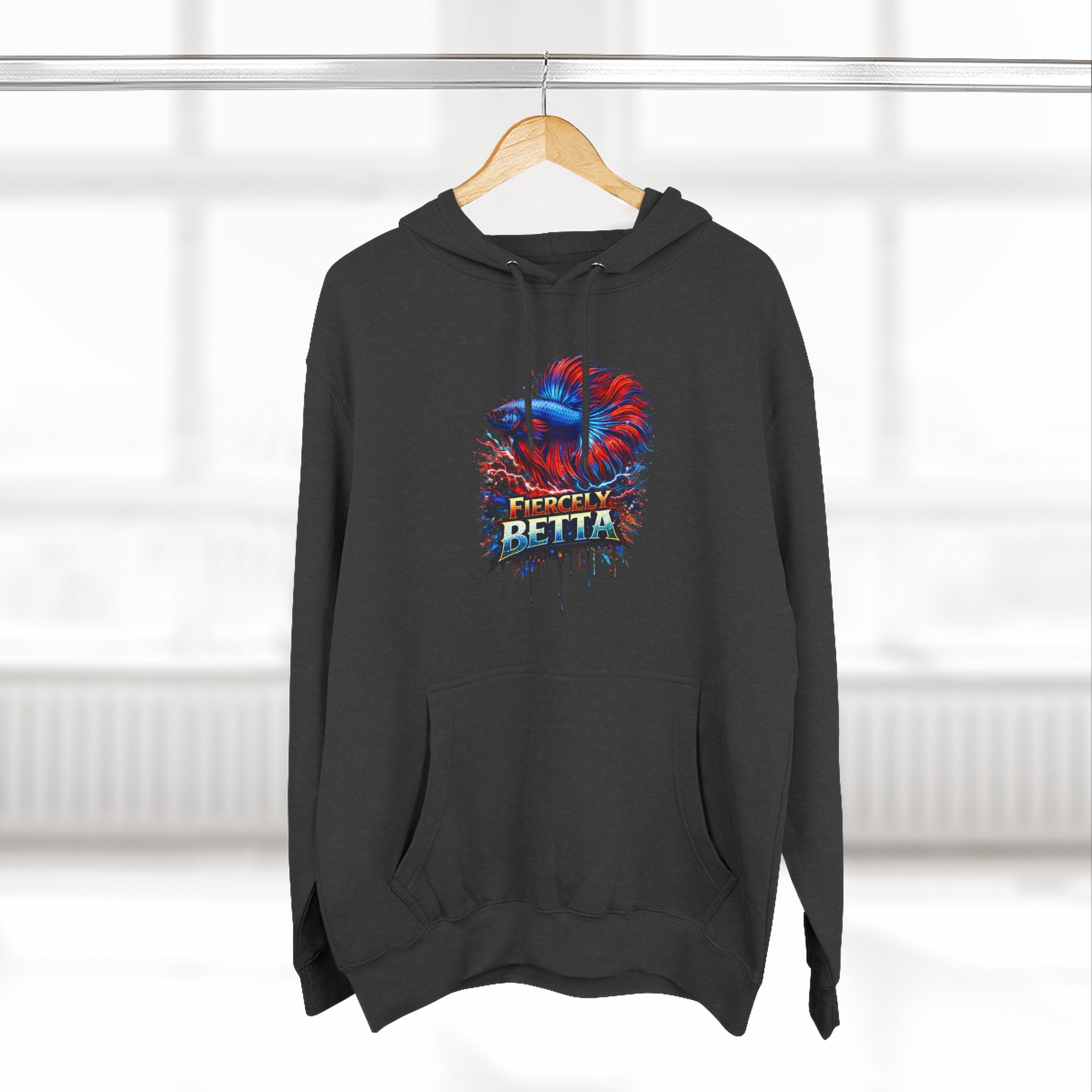 Fiercely Betta – Premium "Neon Flare" 3-End Fleece Hoodie