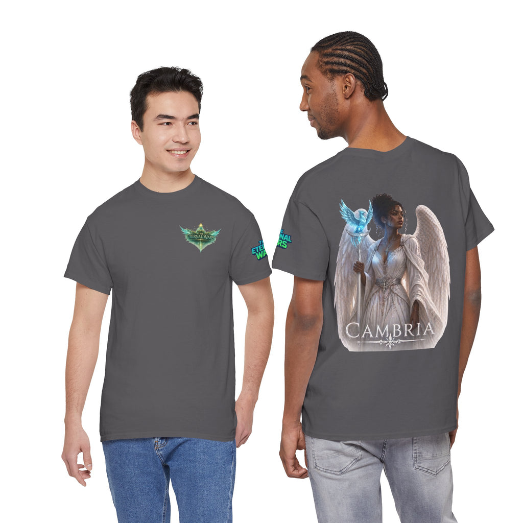 The Eternal Wars Graphic Tee – "Cambria" Winged Warrior Shirt