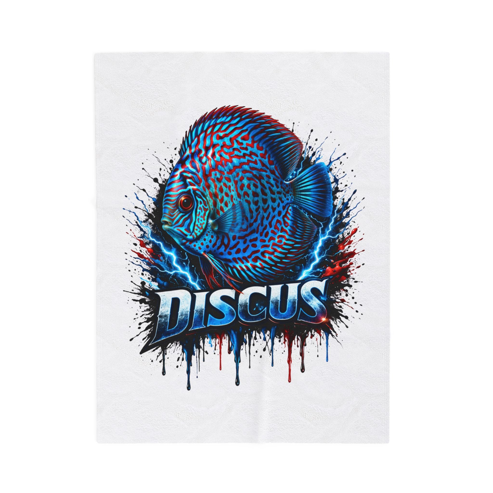 Electric Discus – Premium "Lightning" Velveteen Blanket