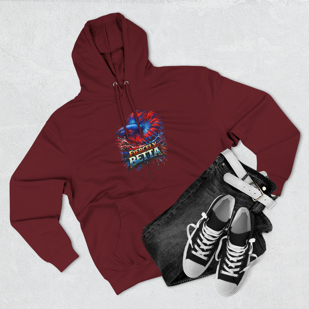 Fiercely Betta – Premium "Neon Flare" 3-End Fleece Hoodie