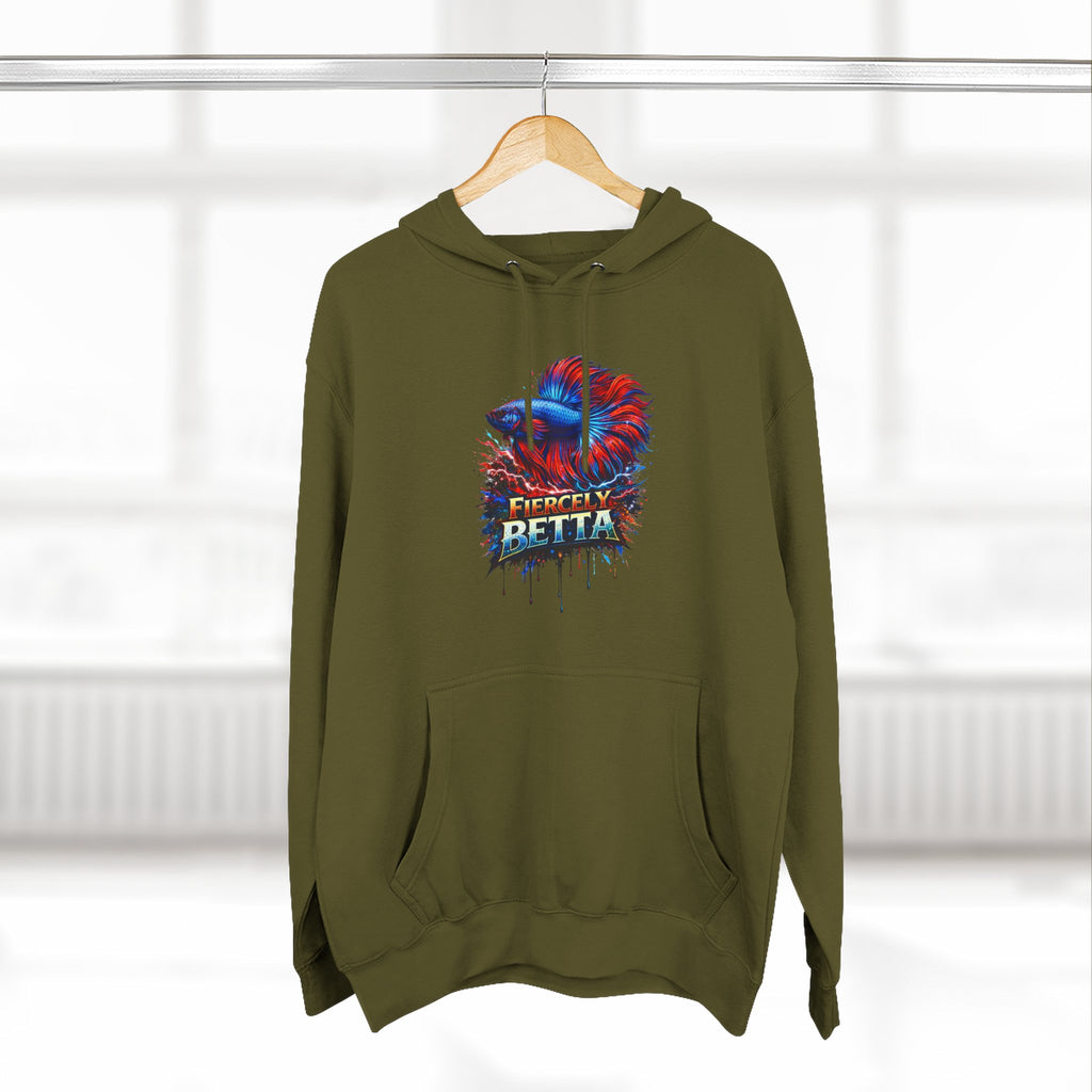 Fiercely Betta – Premium "Neon Flare" 3-End Fleece Hoodie