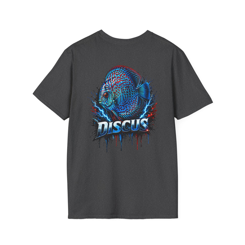 Electric Discus Fish T-Shirt - King of the Aquarium Lightning Art