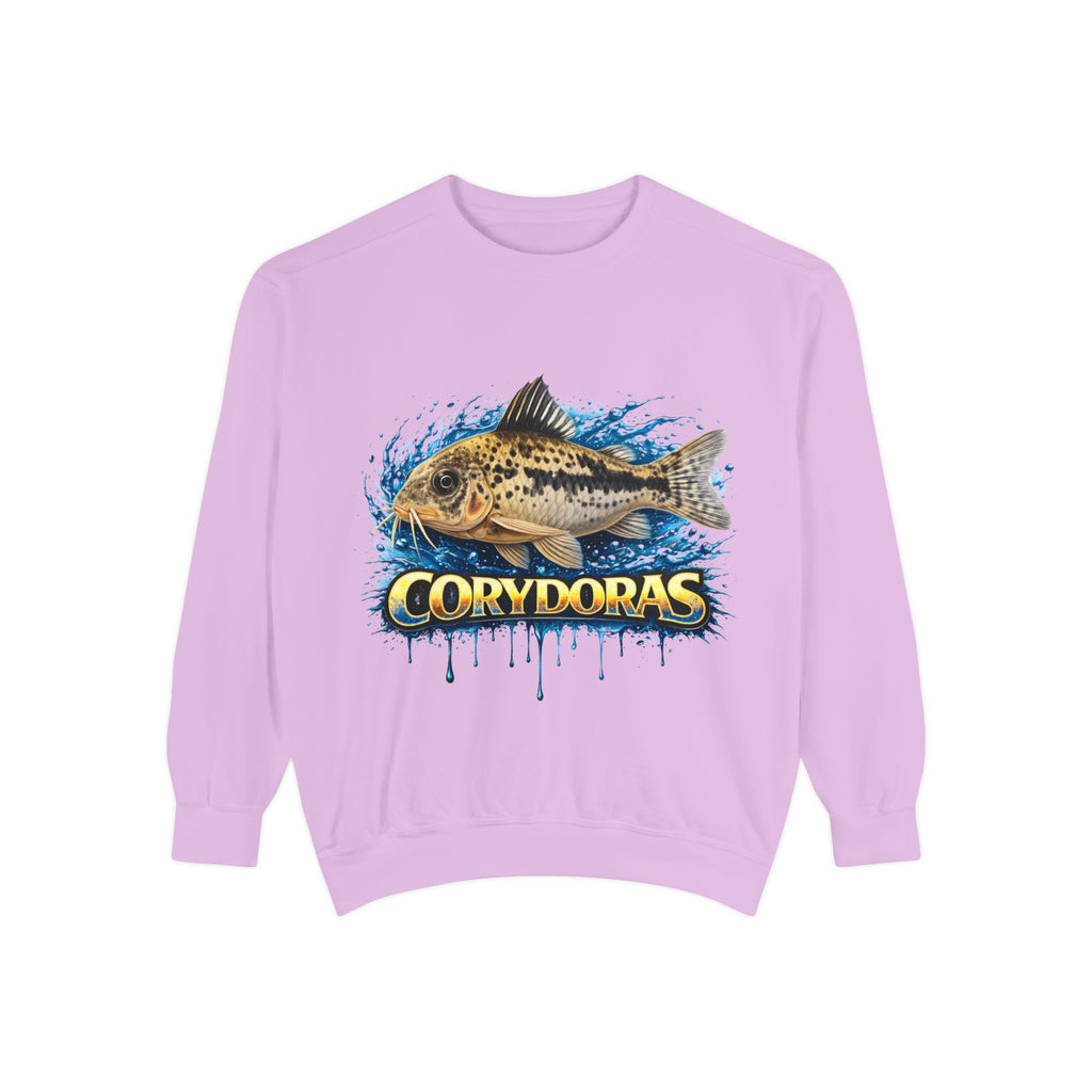 Corydoras Fish Sweatshirt — Aquatic Aquarium Catfish Graphic Crewneck