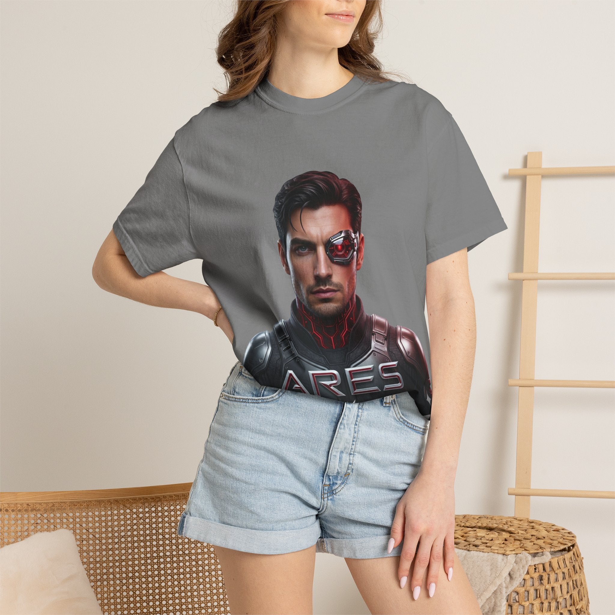 Ares Cyborg Portrait T-Shirt