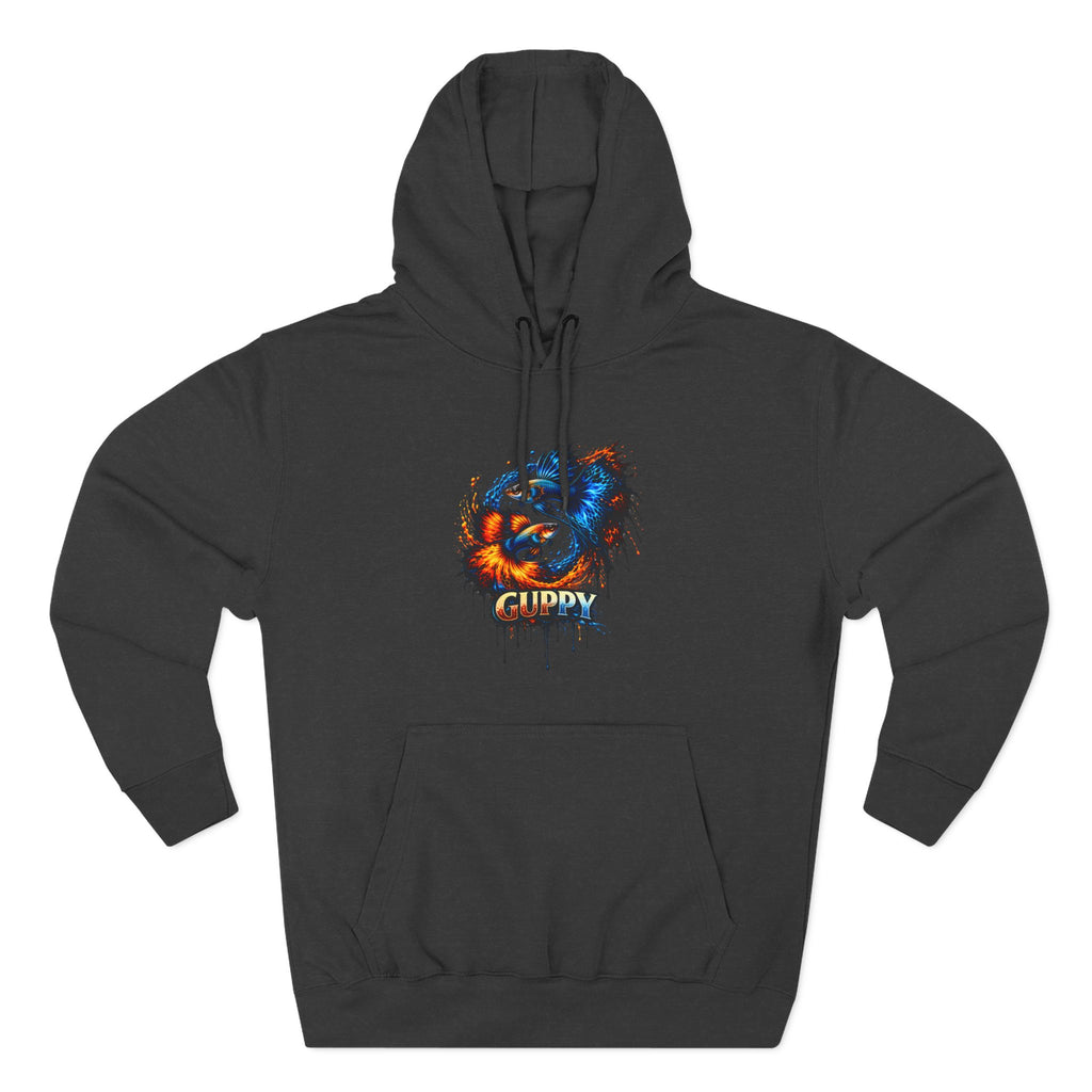 Fire & Ice Guppy – Premium Three-Panel Fleece Hoodie