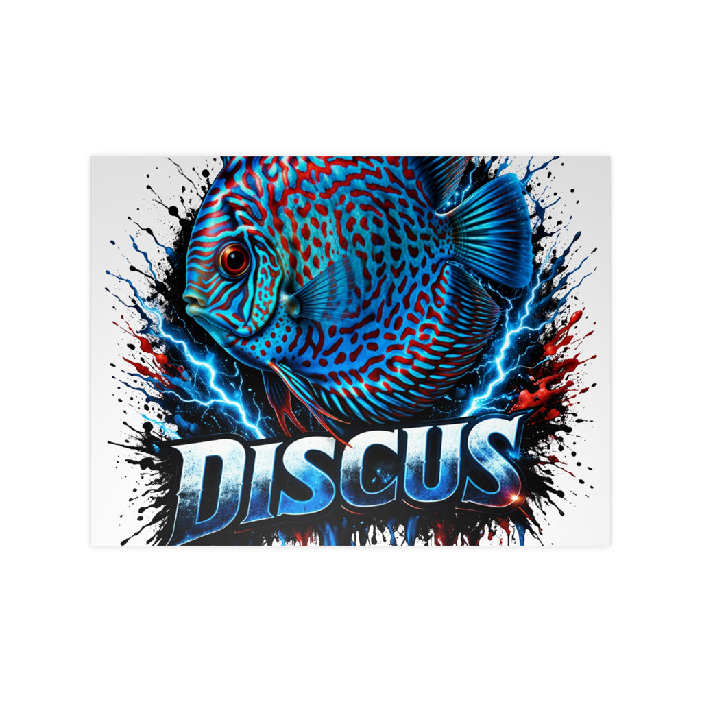 Discus Fish Photopaper Poster – Vibrant Aquarium Wall Art