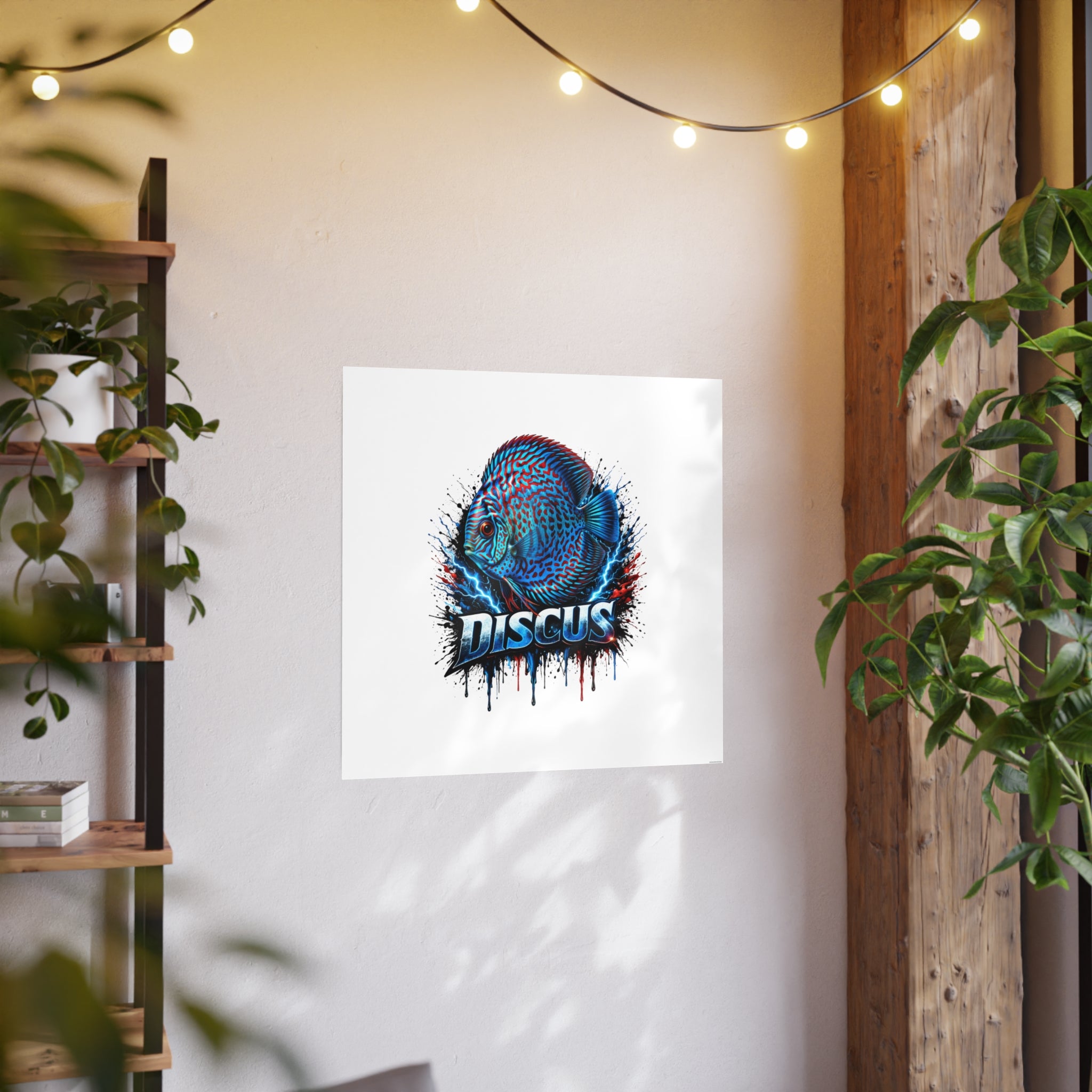 Discus Fish Art Poster — Vibrant Aquarium Wall Print