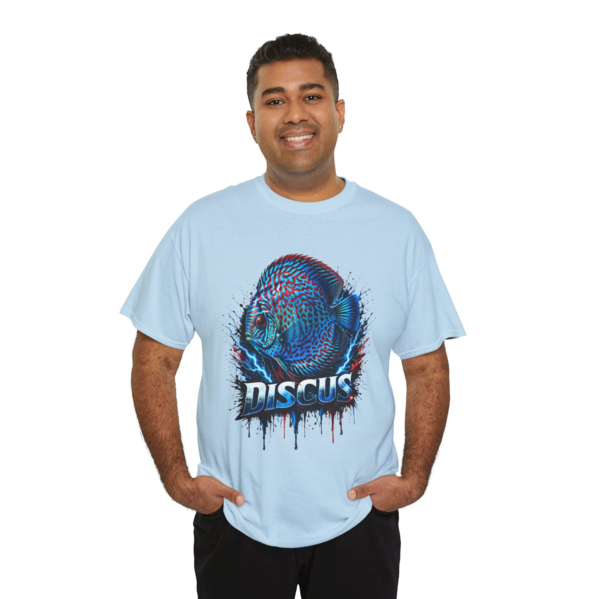 Discus Fish Graphic Tee - Vibrant Aquarium Fish Shirt