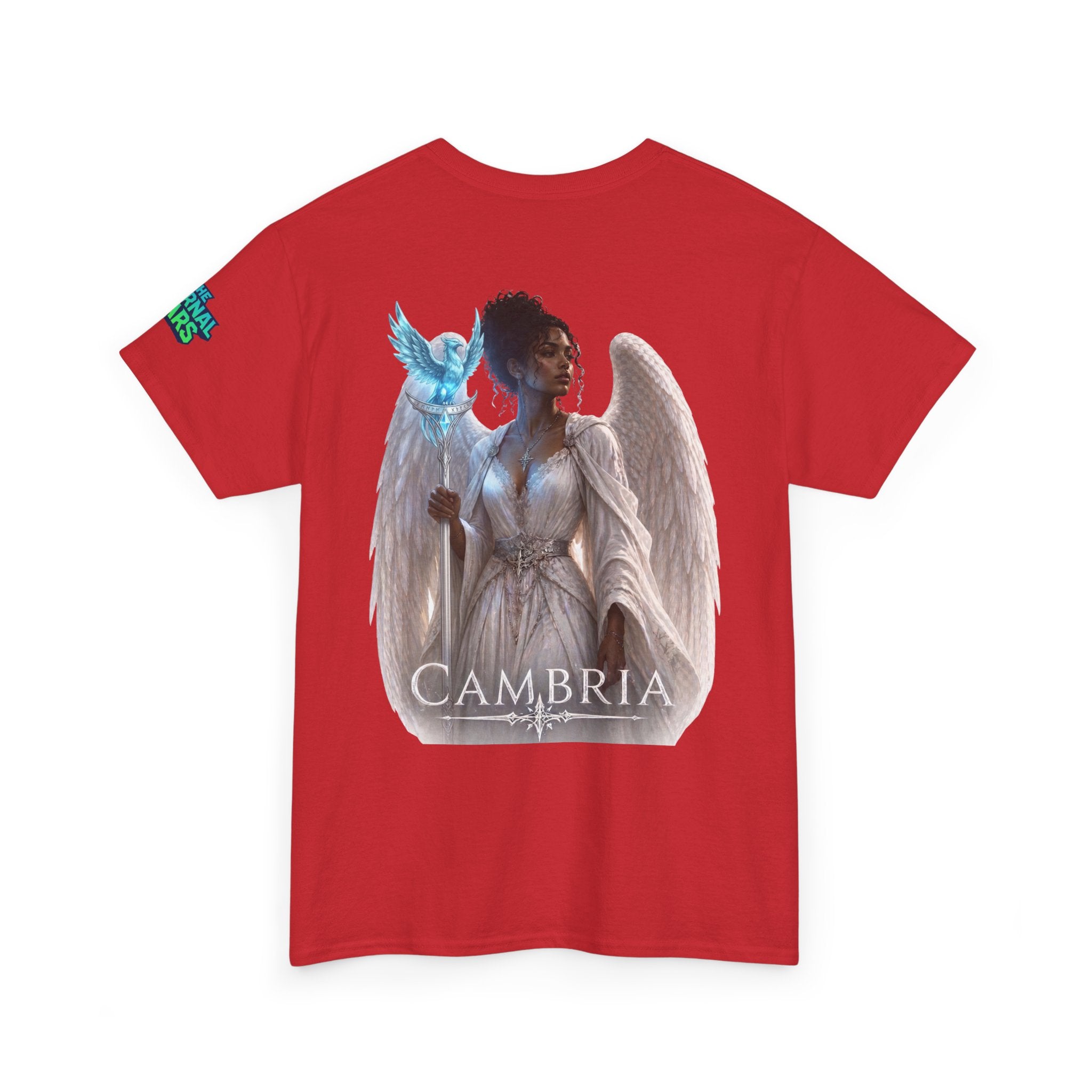The Eternal Wars Graphic Tee – "Cambria" Winged Warrior Shirt