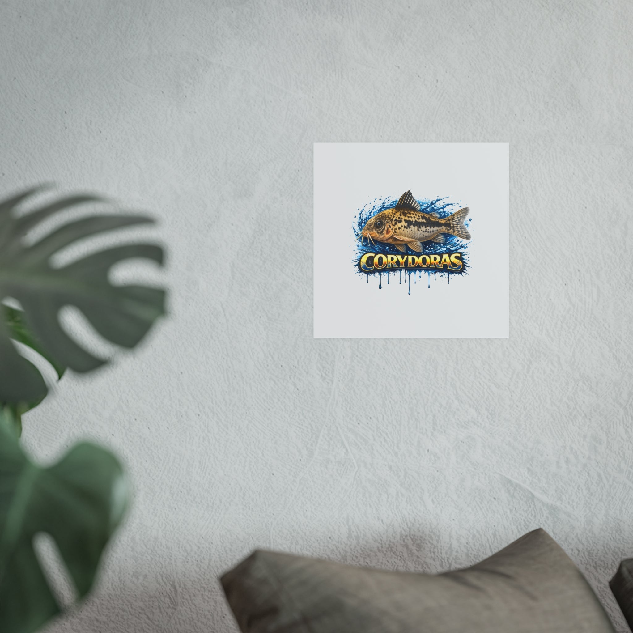 Corydoras Fish Poster — Decorative Aquarium Art Print (Satin/Matte)