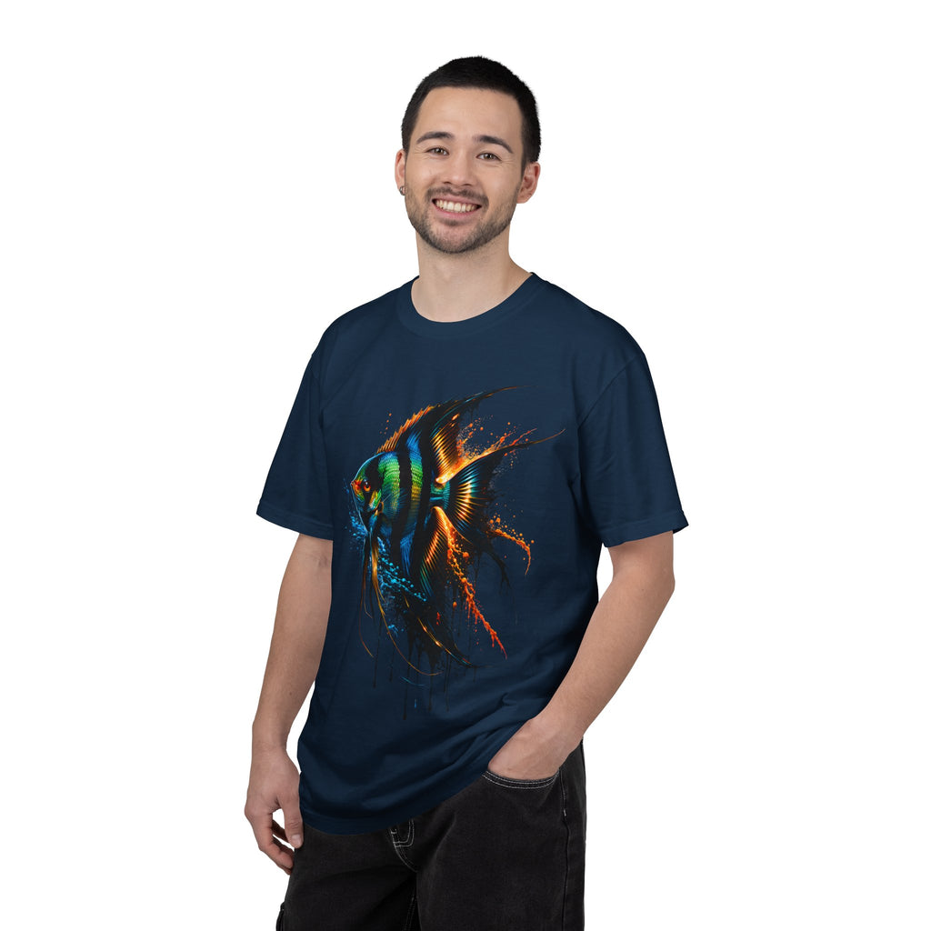 Vibrant Drip Angelfish Graphic Tee