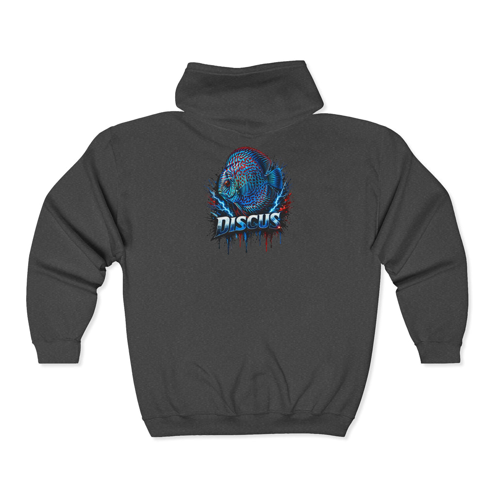 Electric Discus – Premium Full-Zip "Lightning" Hoodie
