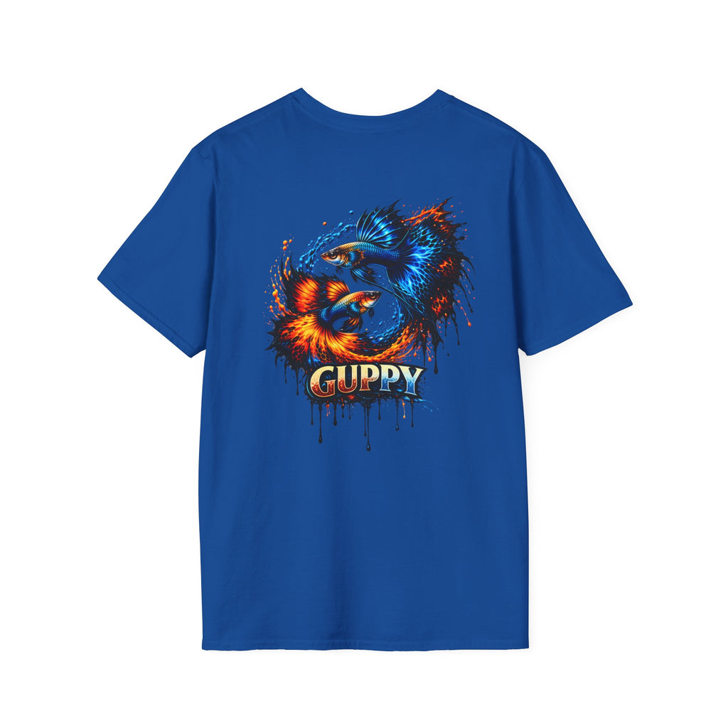 Guppy Fish T-Shirt — Vibrant Watercolor Drip Graphic Tee