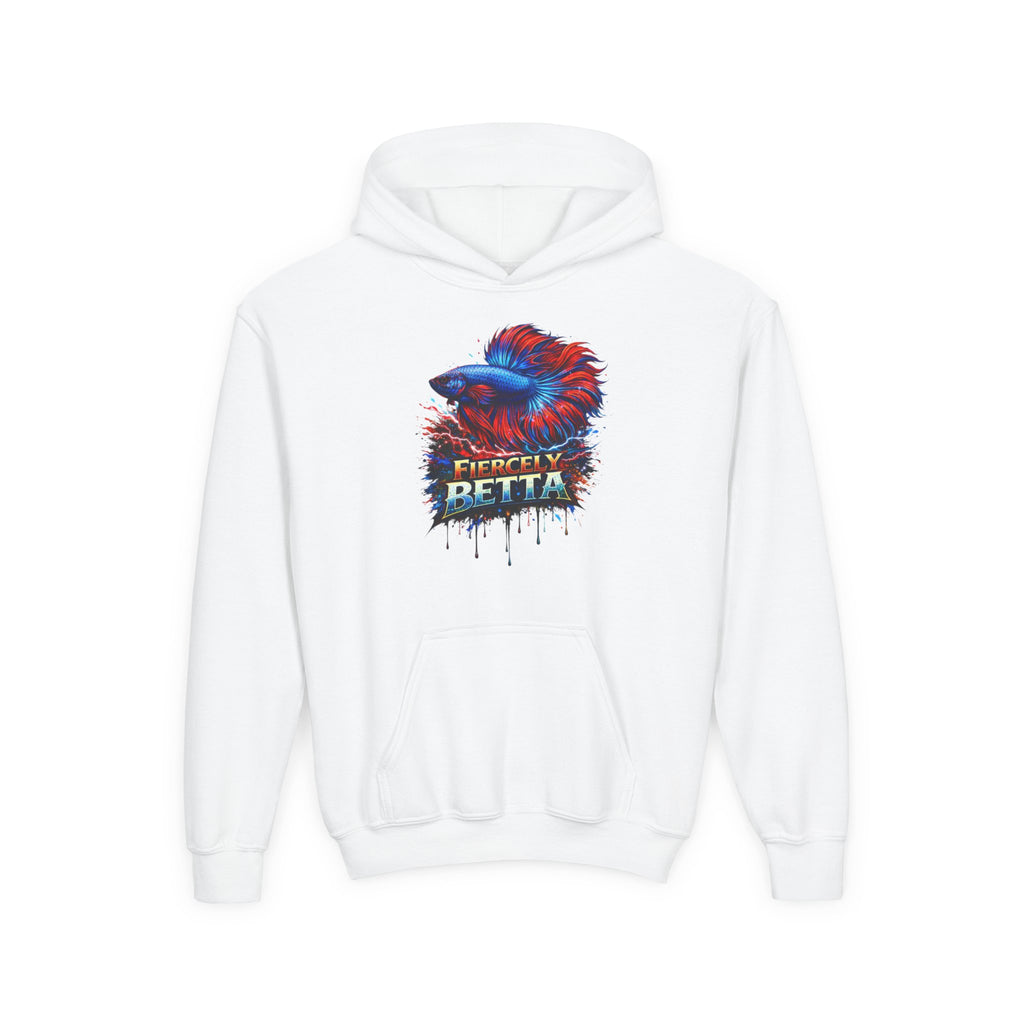 Fiercely Betta – Kids "Neon Flare" Fleece Hoodie