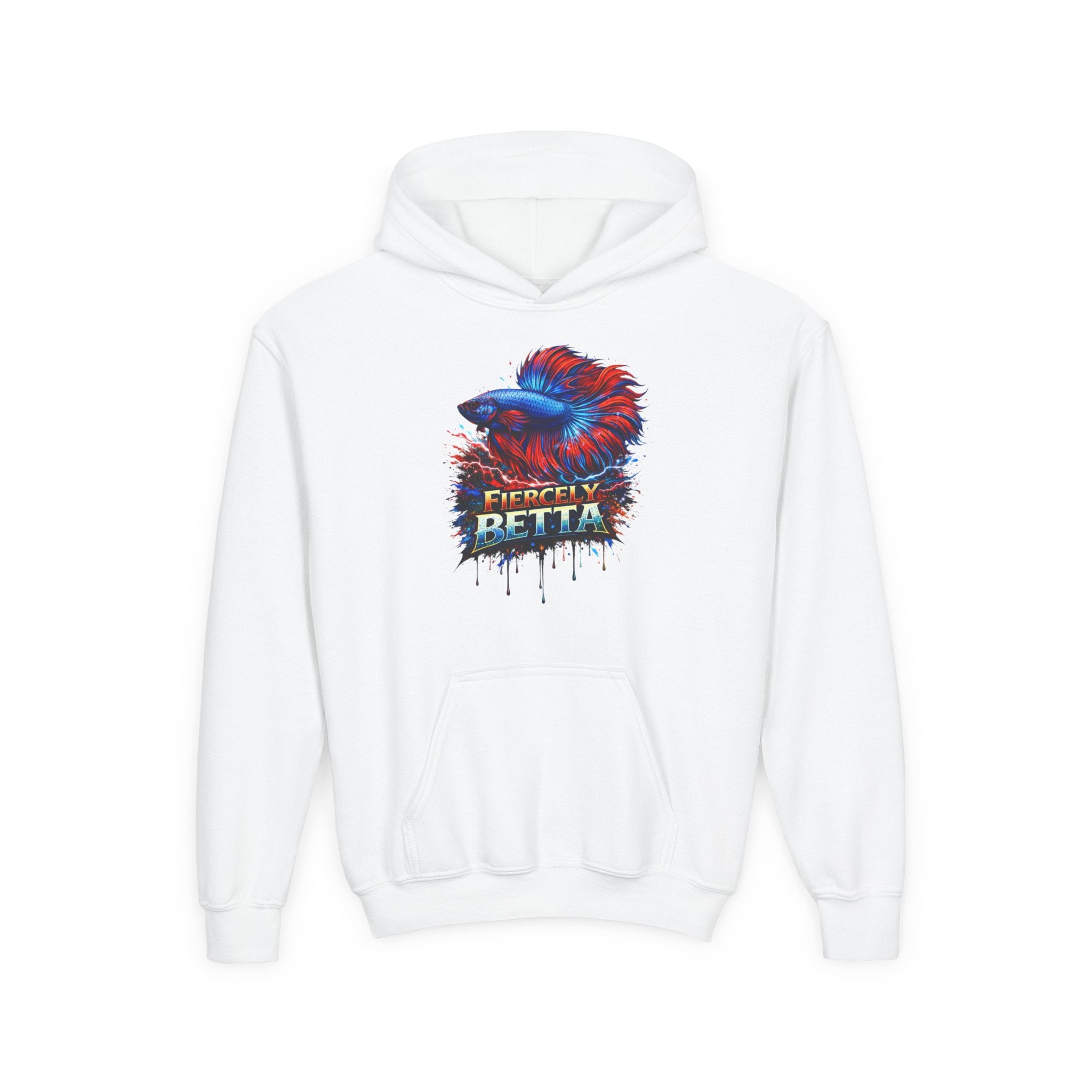 Fiercely Betta – Kids "Neon Flare" Fleece Hoodie